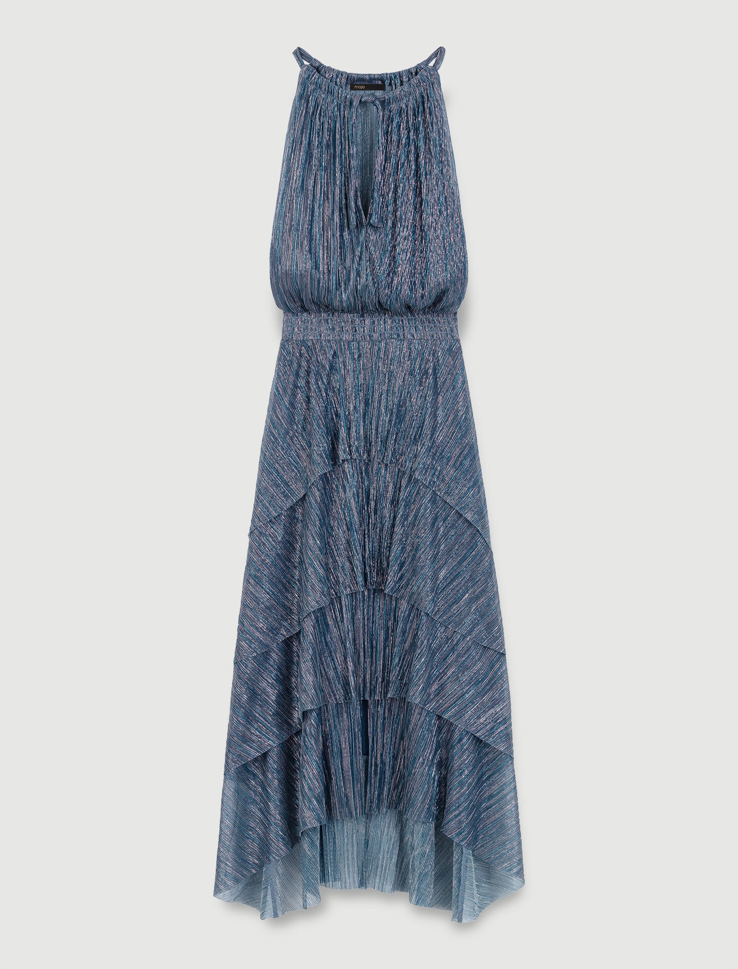 Ruffled lamé maxi dress - 1