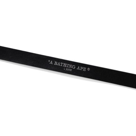BAPE Neon Camo Narrow Leather Belt 'Black' - 3