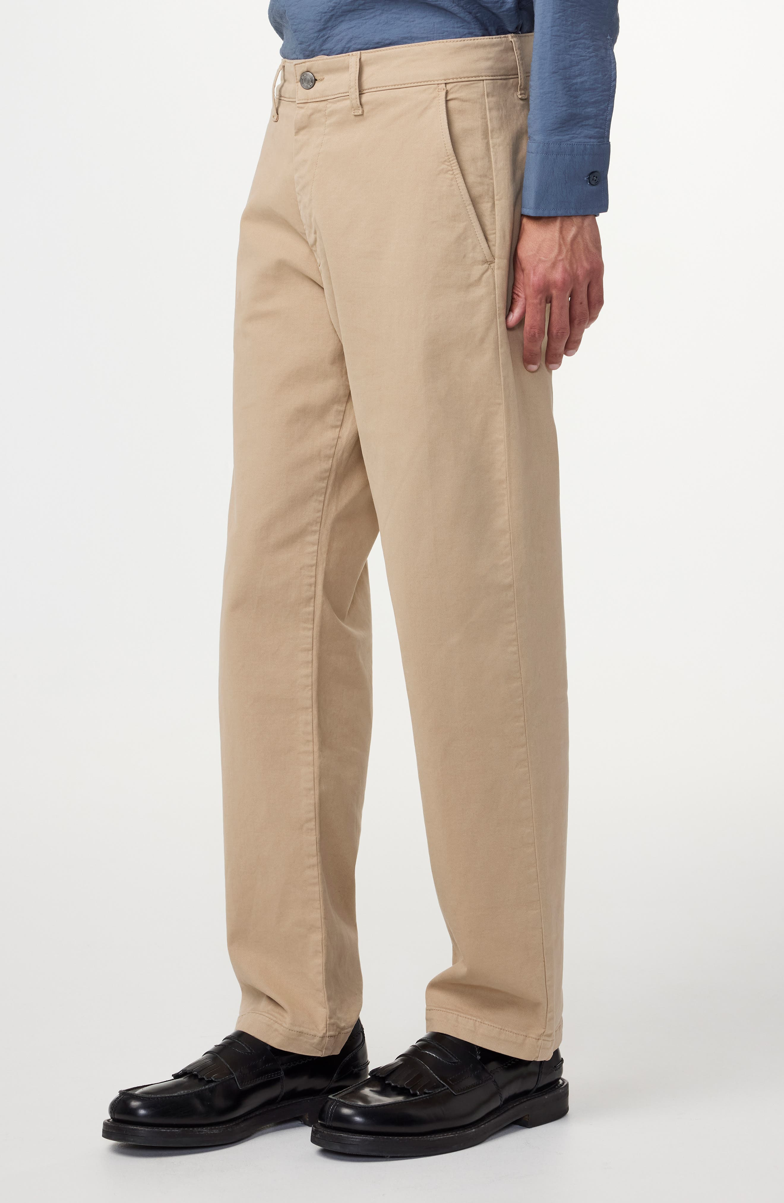 NN07 Aden 1923 Classic Fit Stretch Organic Cotton Chinos in Khaki Beige at Nordstrom - 3