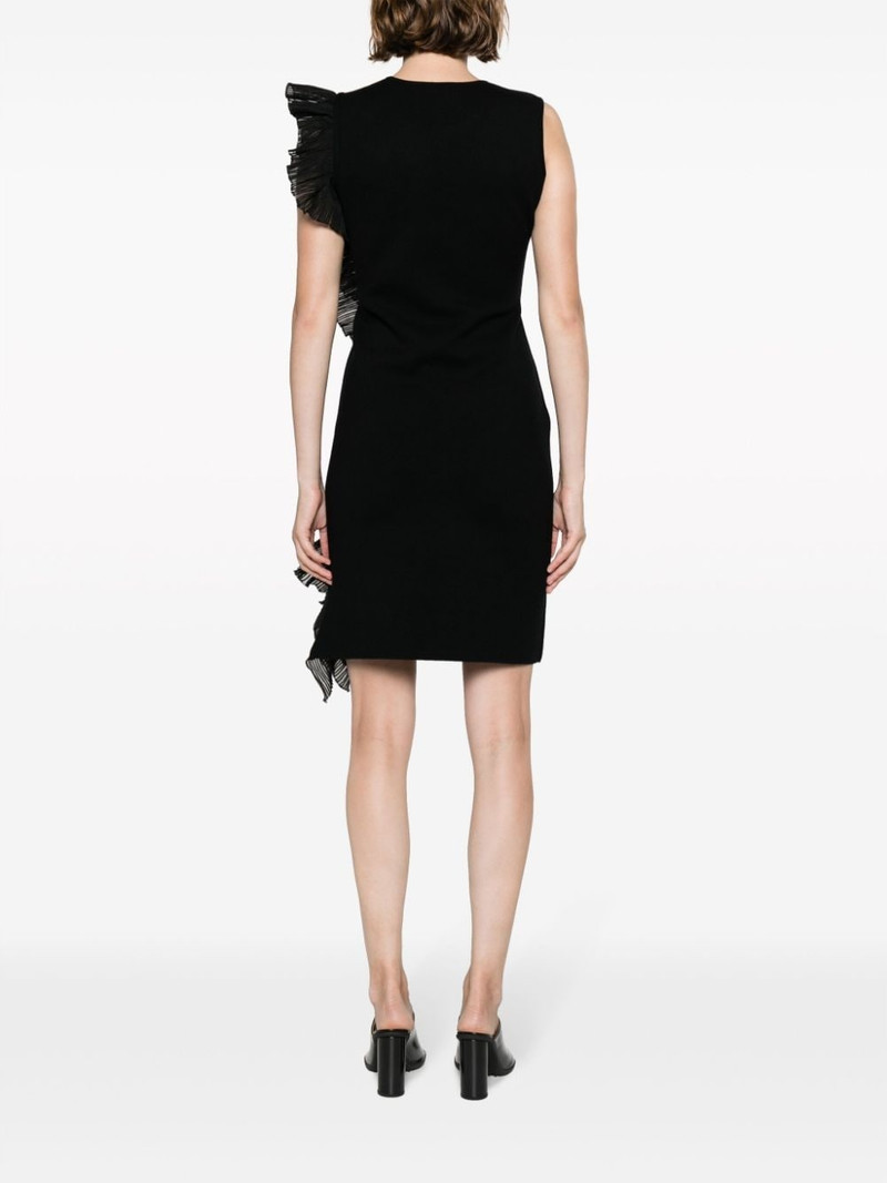 ruffle-detail 비대칭 minidress 4