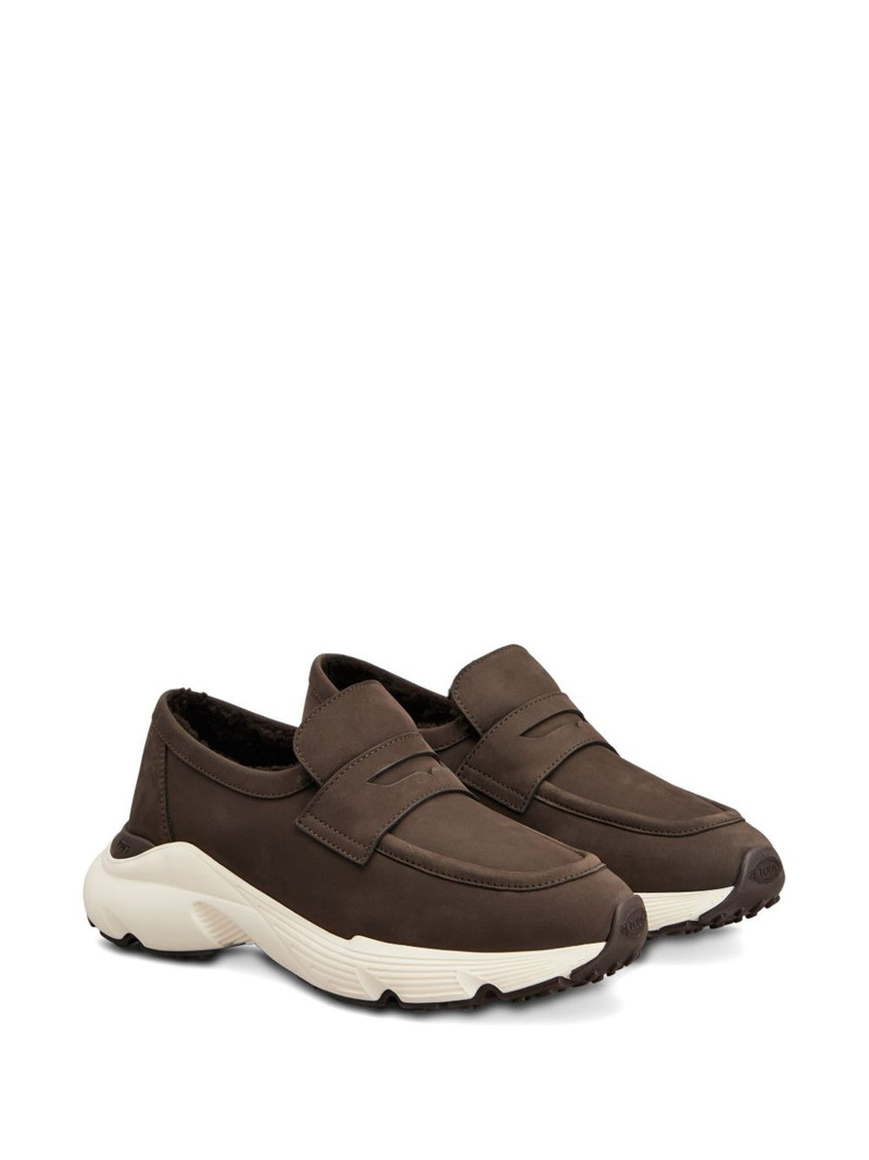 Tod's moccasin shearling trainers outlook