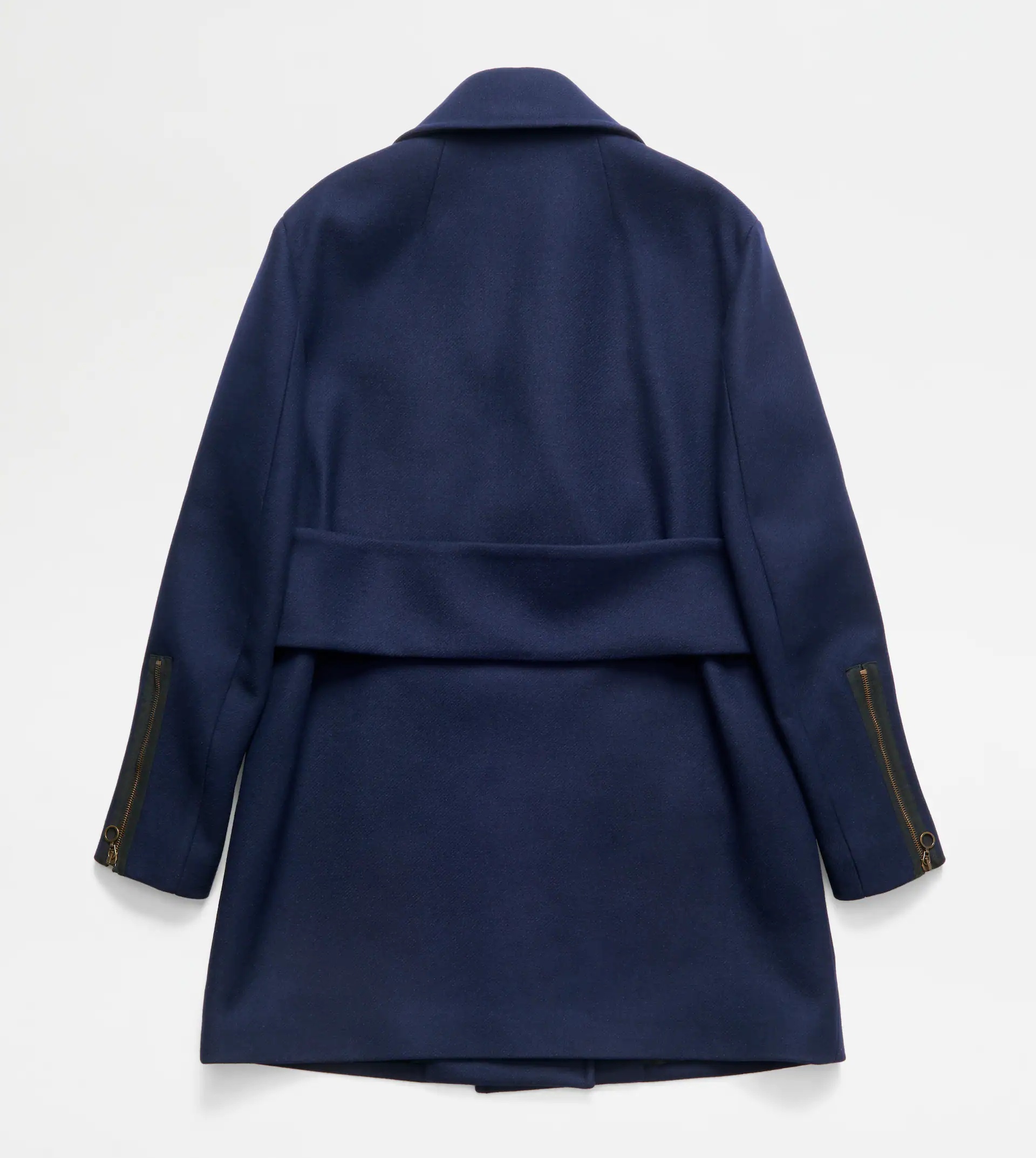 WOOL BLEND PEACOAT - BLUE - 8