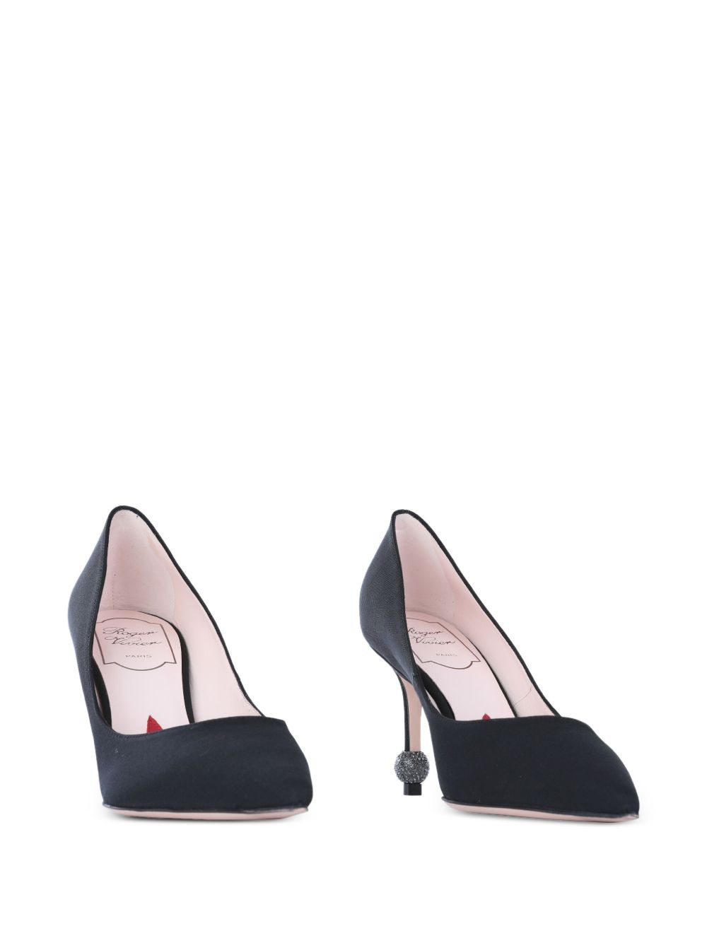 85mm crystal-embellished pumps - 2
