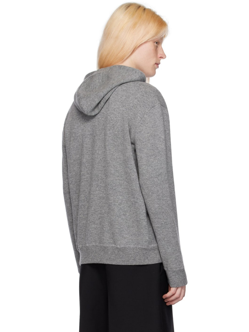 Gray Embroidered Hoodie 3