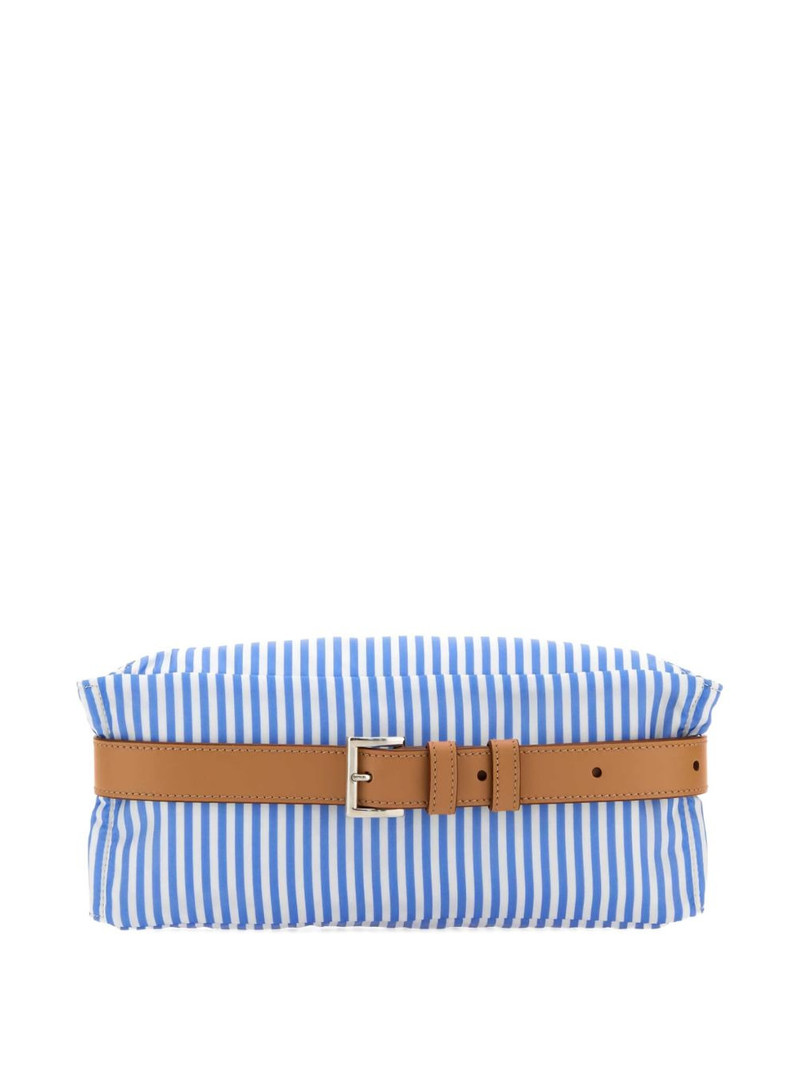 Prada striped-pattern belt bag outlook