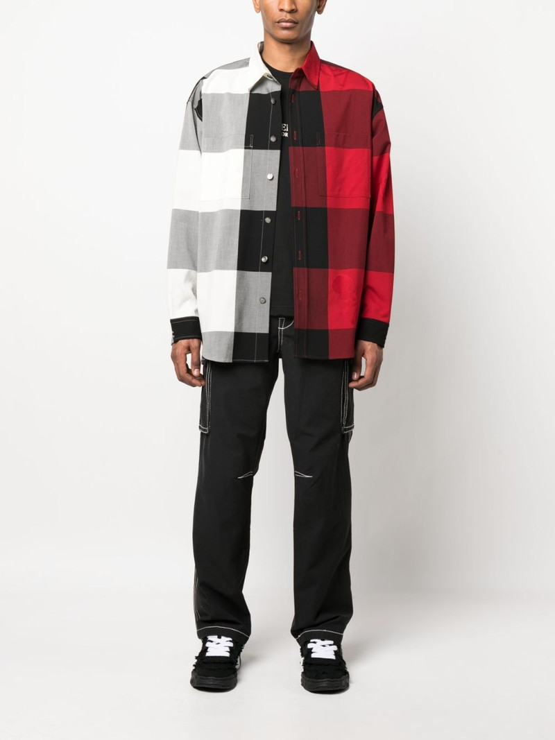 MASTERMIND WORLD check-print cotton shirt outlook