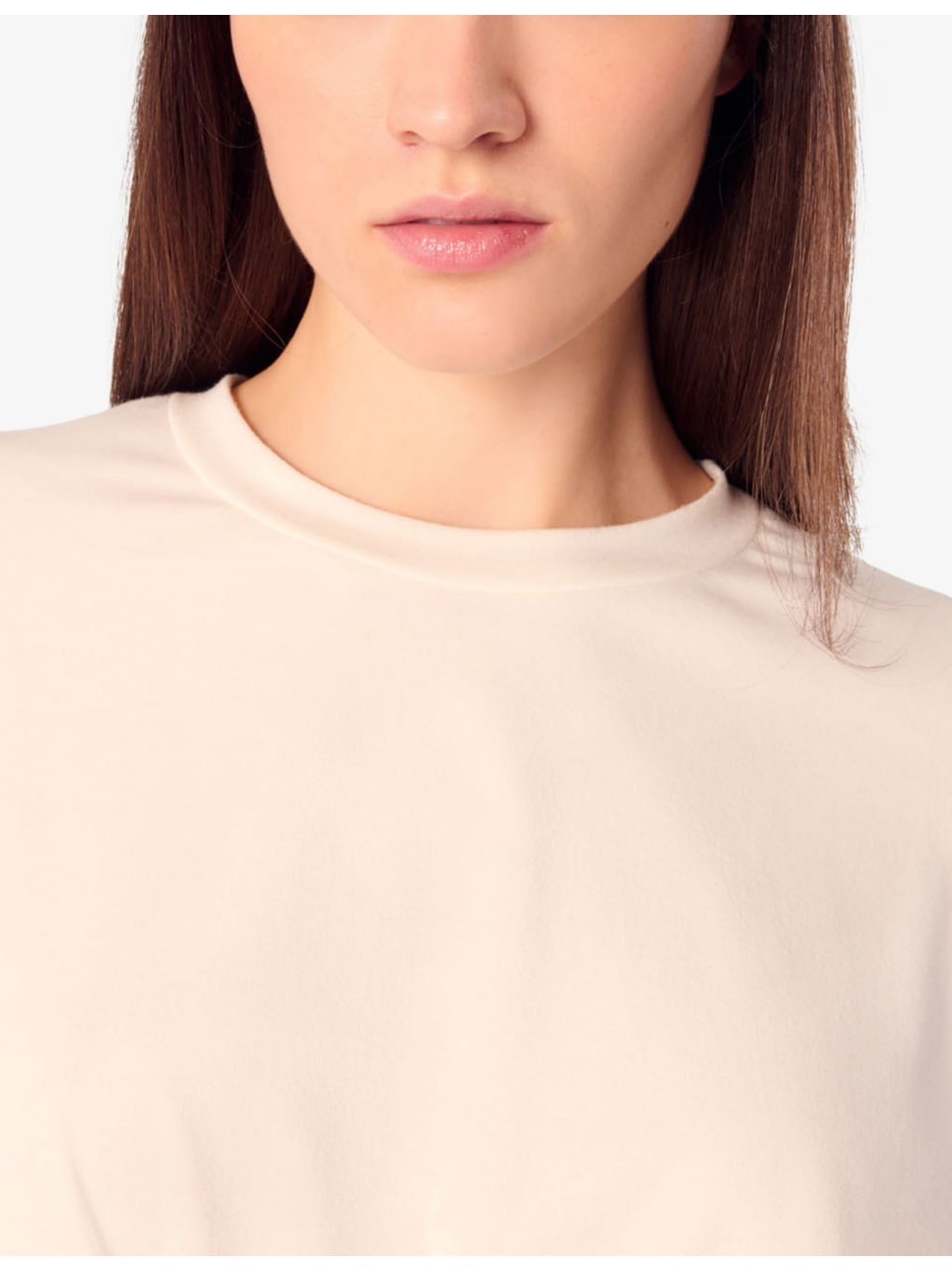 Fitted-Bodice Short-Sleeved Stretch-Woven T-Shirt - 6