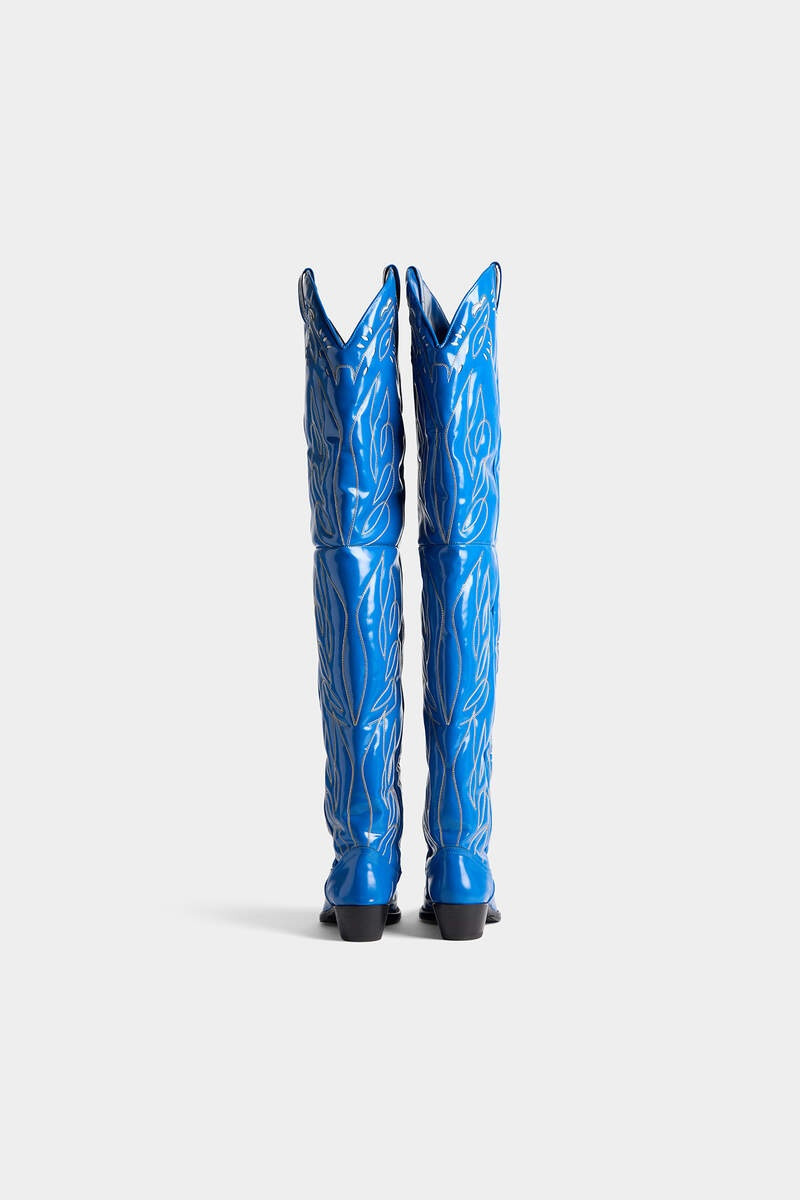 DSQUARED2 D2 OVER-THE-KNEE COWBOY BOOTS outlook