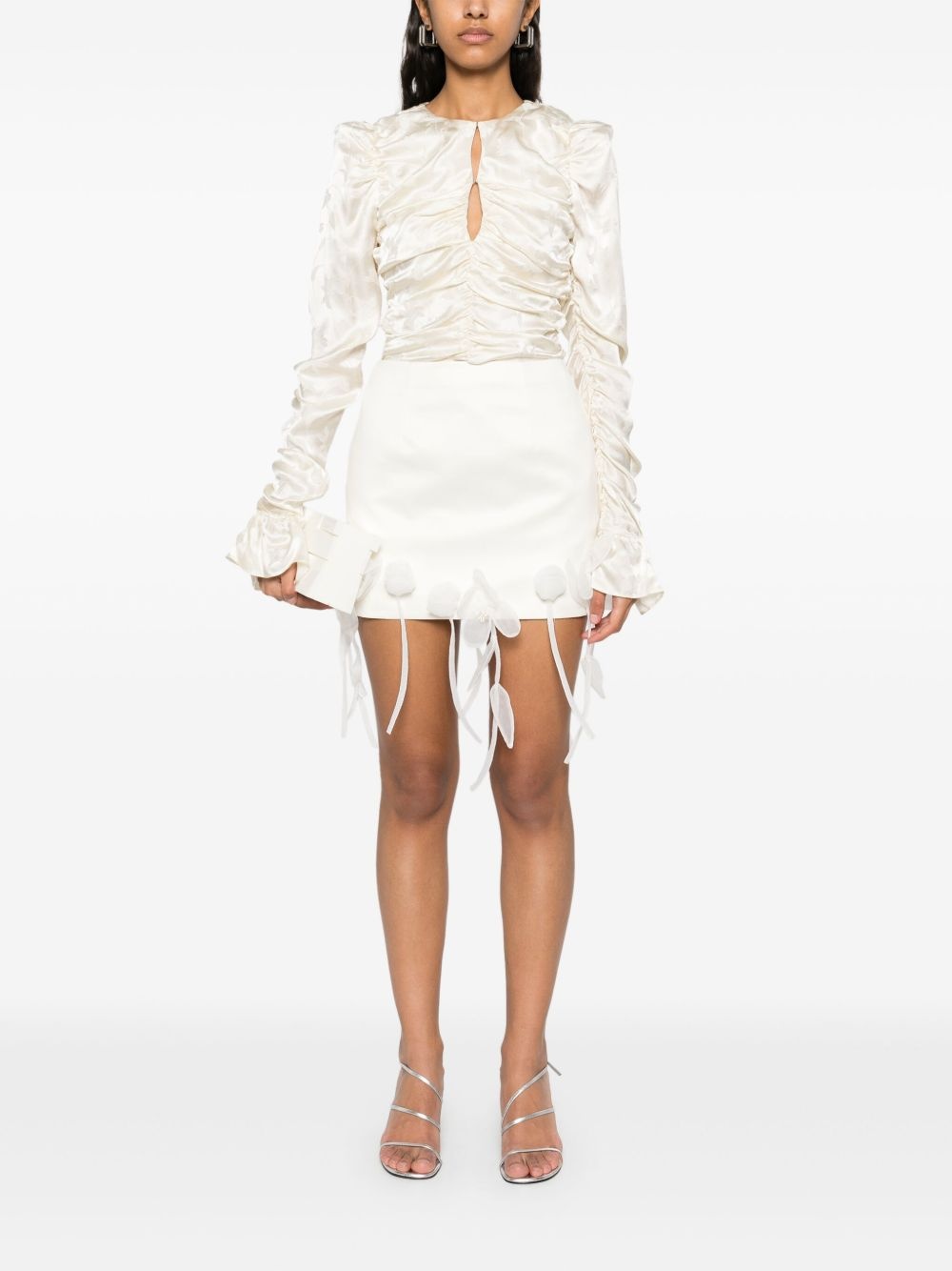 3D lily mini skirt - 2