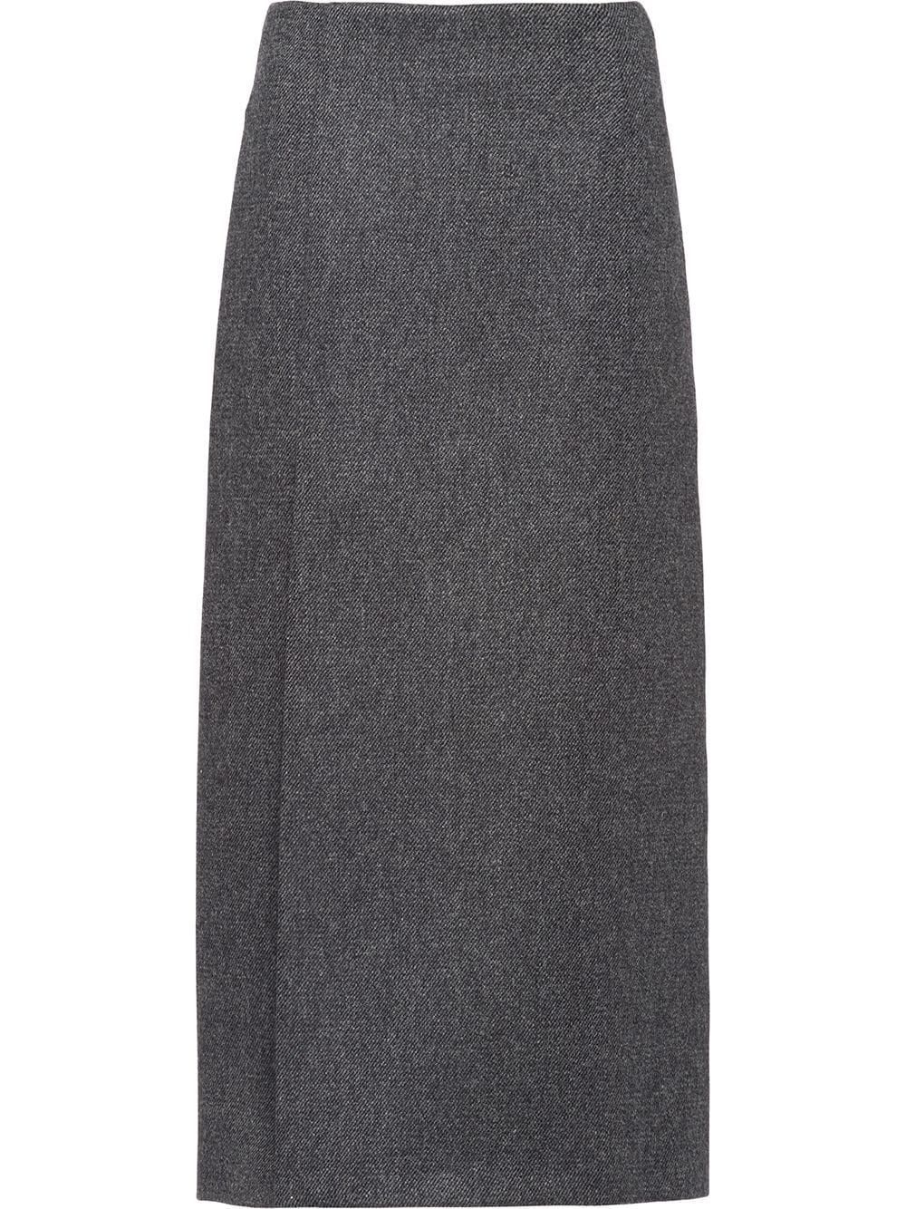 side-slit straight skirt - 1