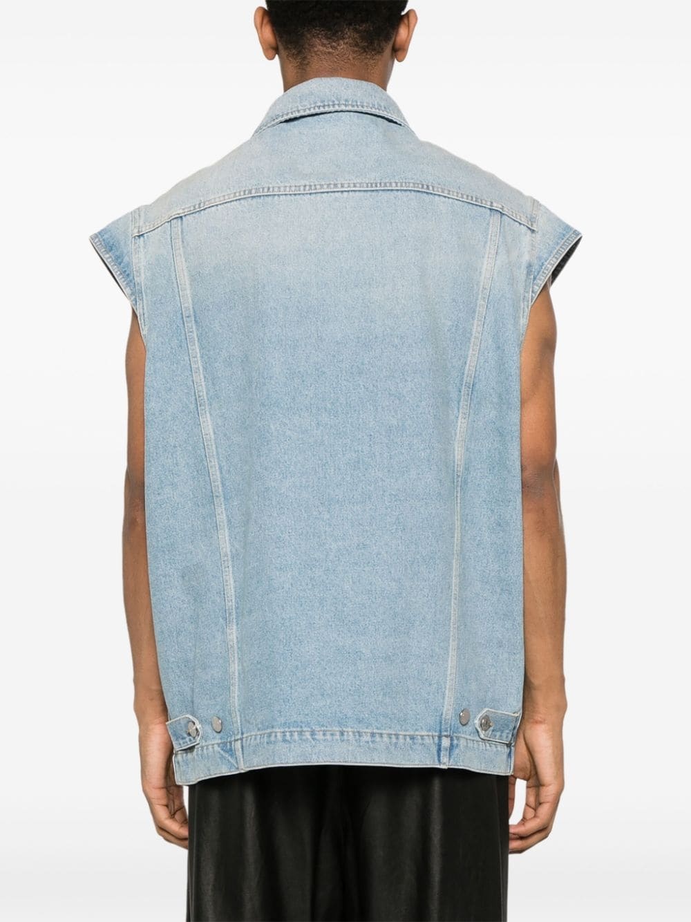 Blewas denim gilet - 4