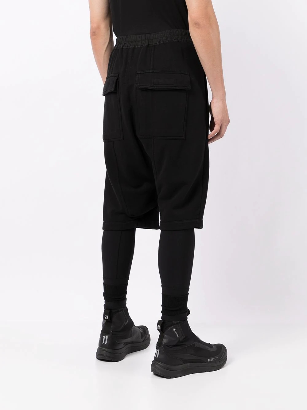 drop-crotch cycling pants - 4