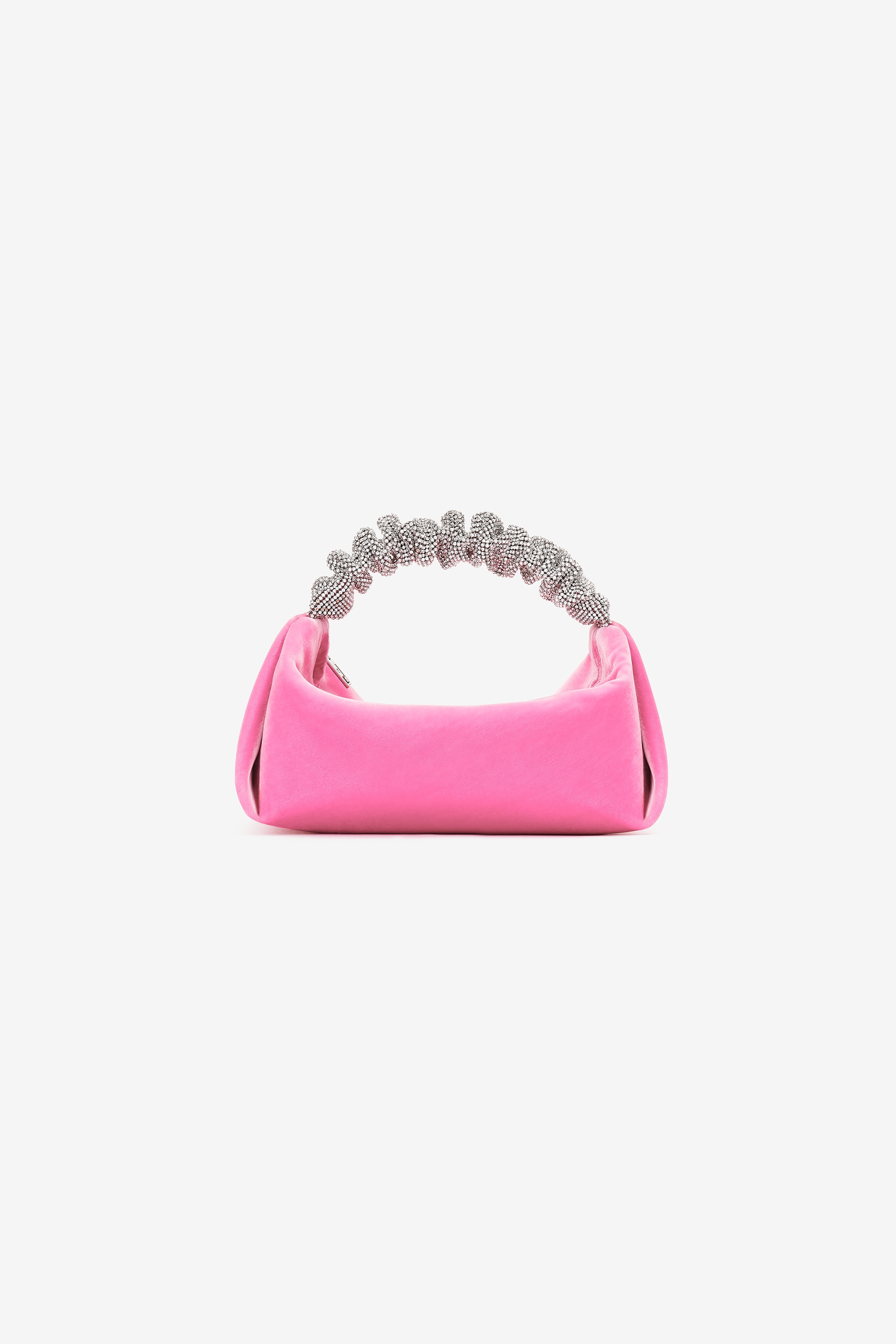 scrunchie mini bag in velvet crystal - 1