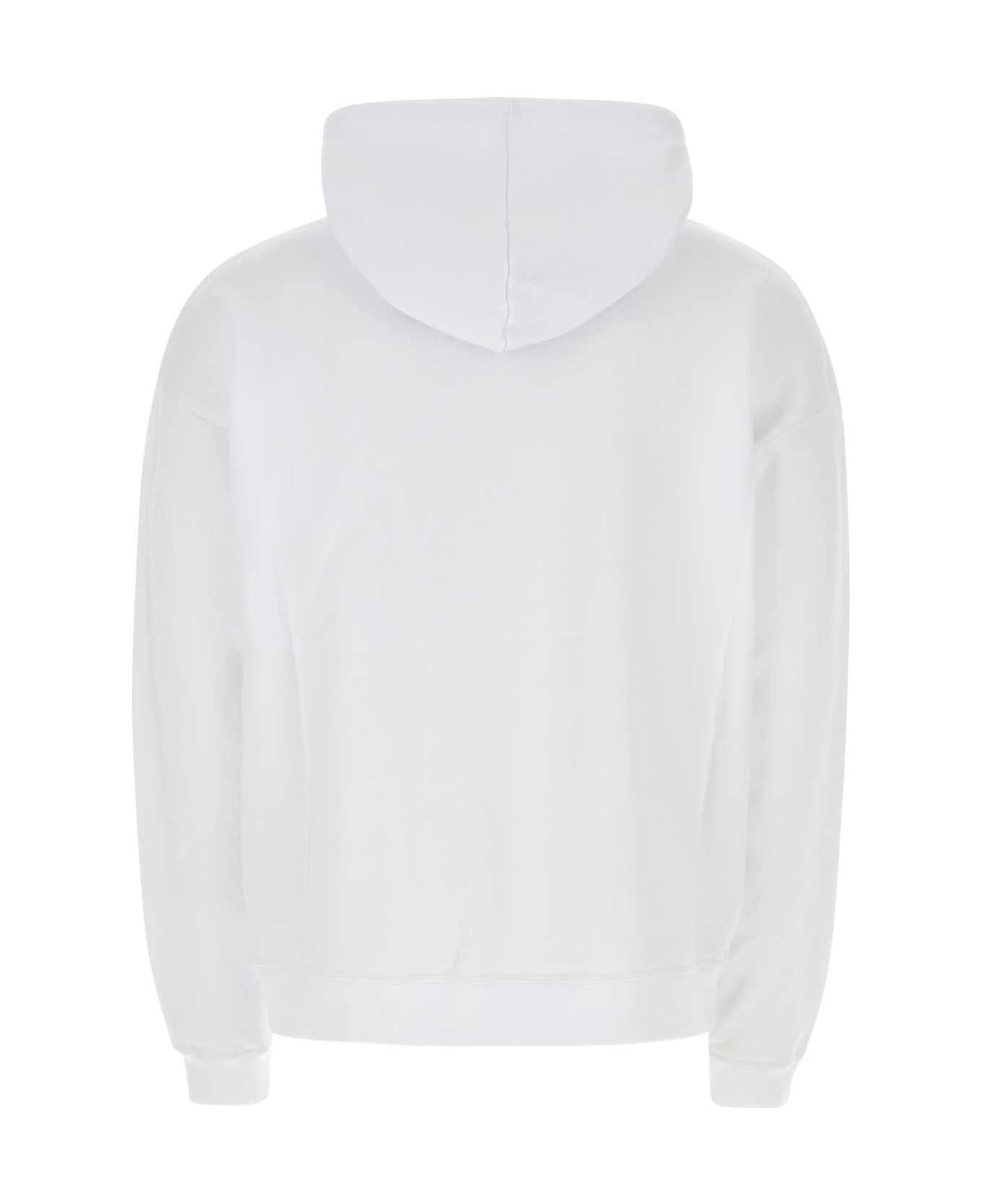 White Cotton Sweatshirt - 2