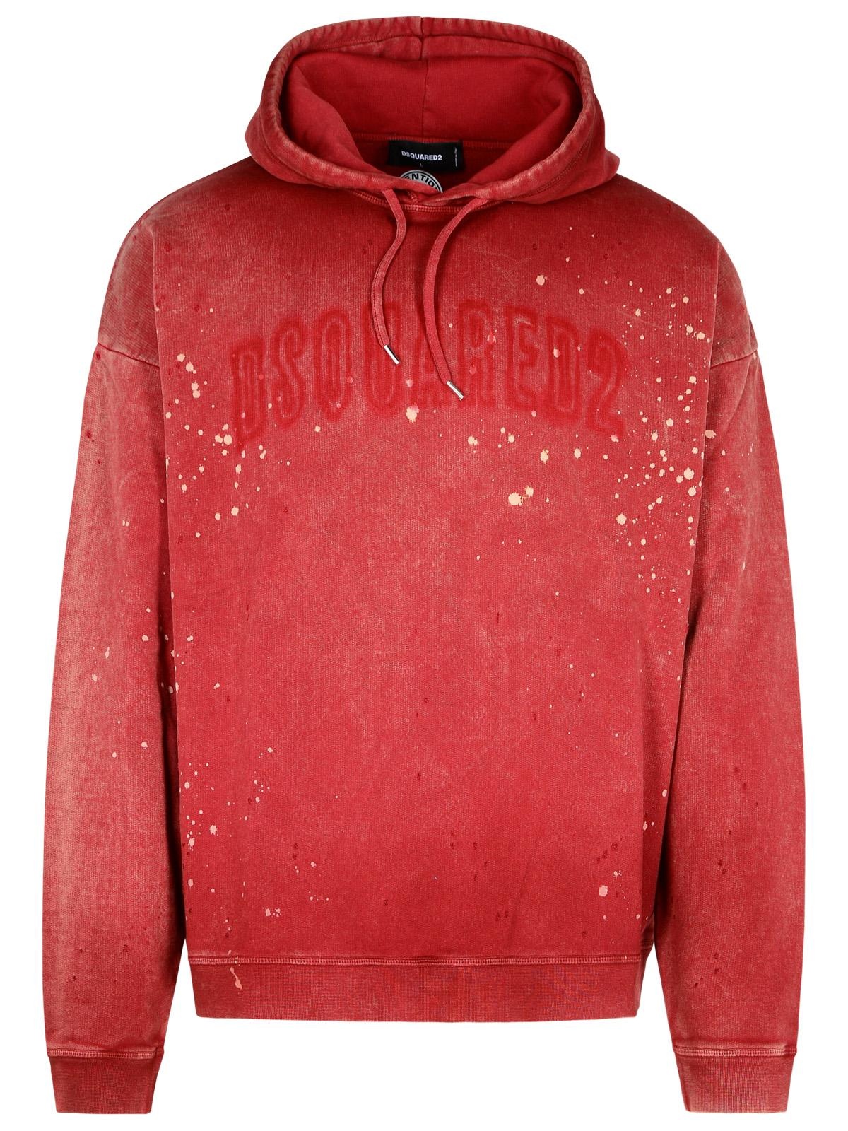 Dsquared2 Red Cotton Sweatshirt Man - 1