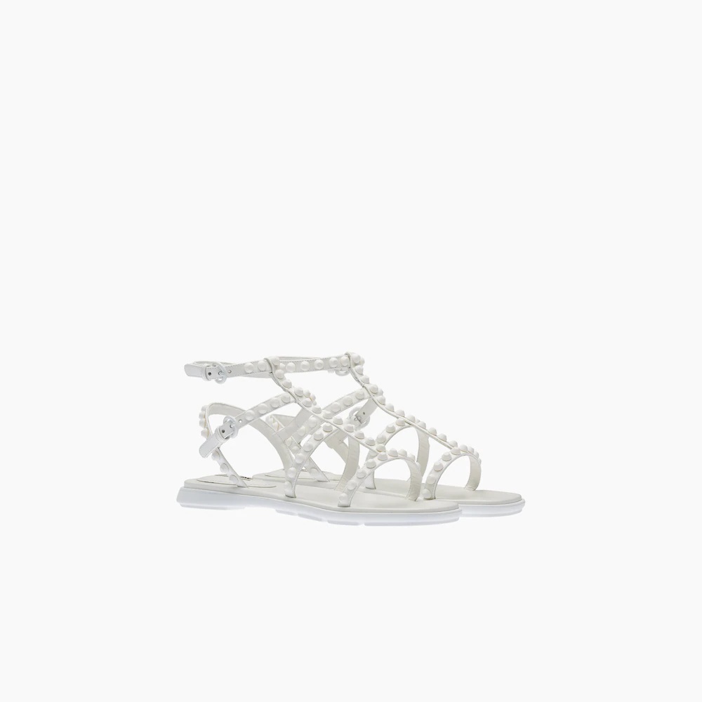 Studded leather sandals - 1