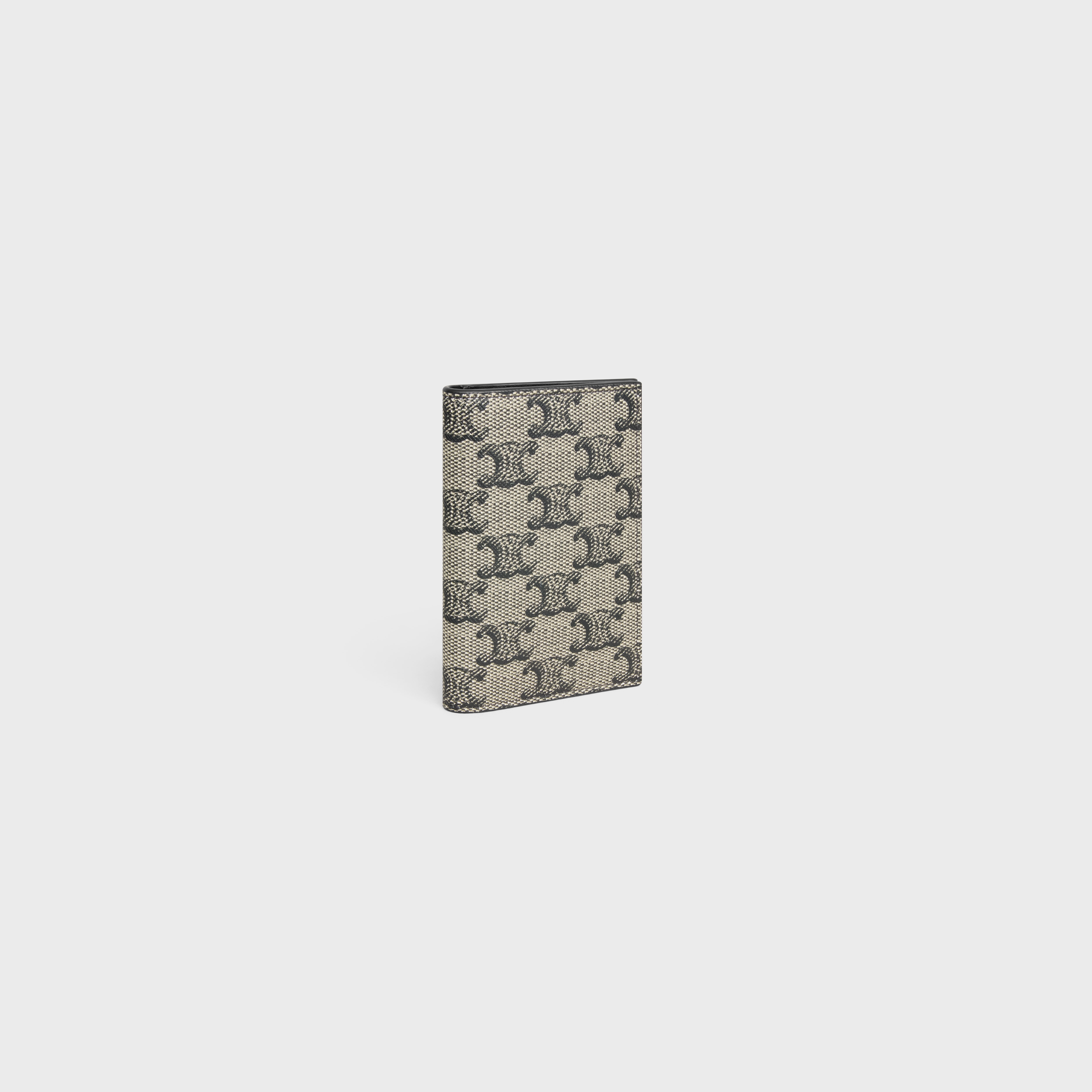 VERTICAL CARD HOLDER in TRIOMPHE CANVAS AND CALFSKIN - 2