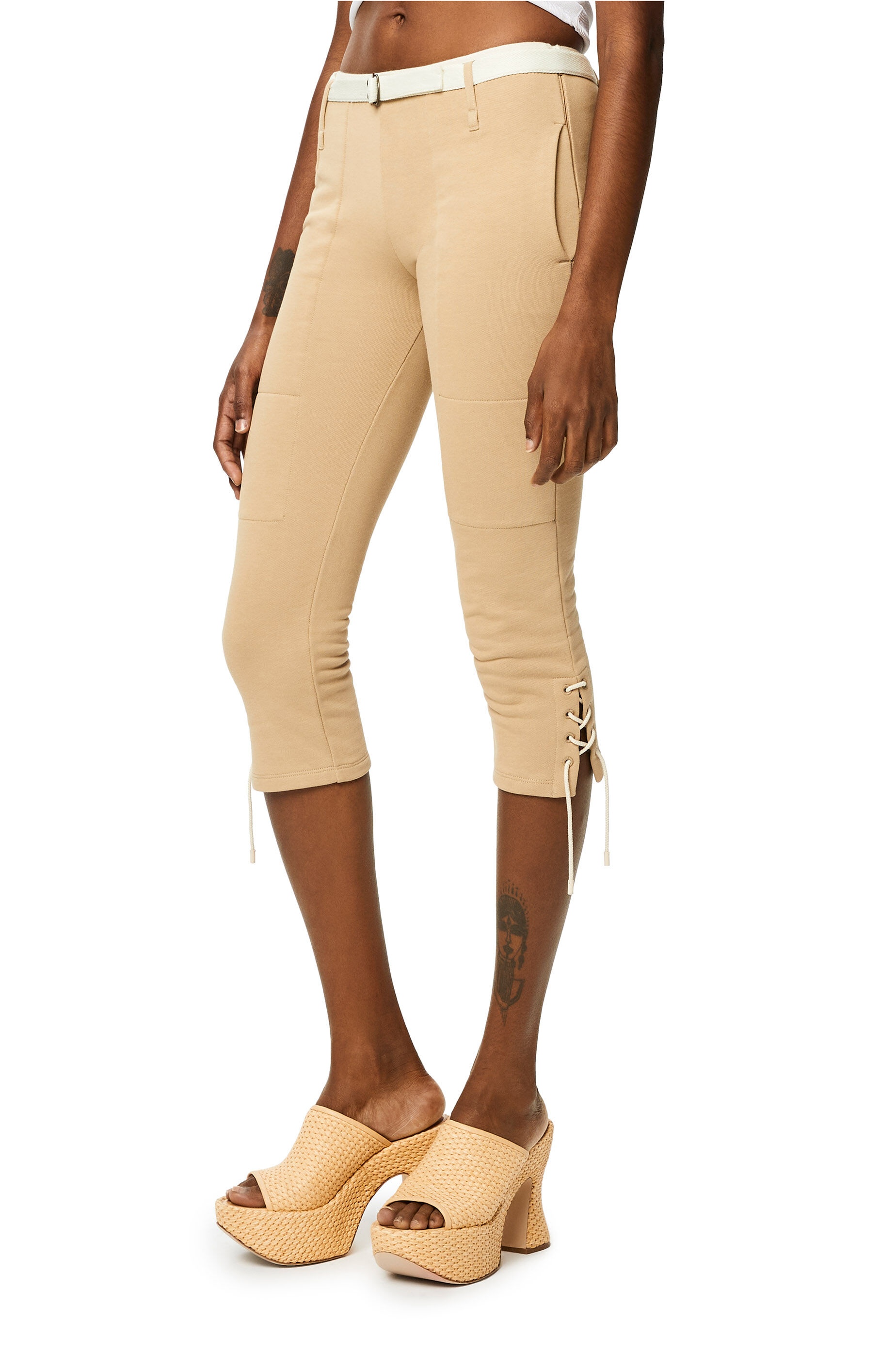 Laced trousers in cotton - 3