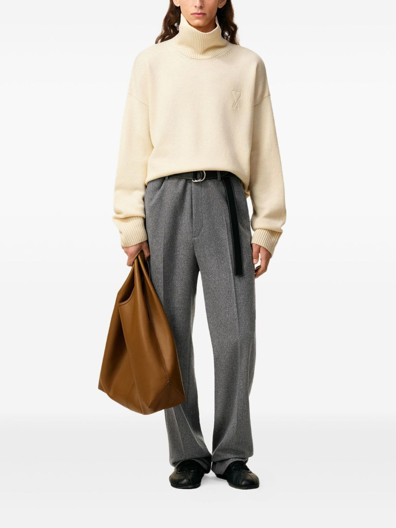 AMI Paris Ami de Coeur funnel neck sweater outlook