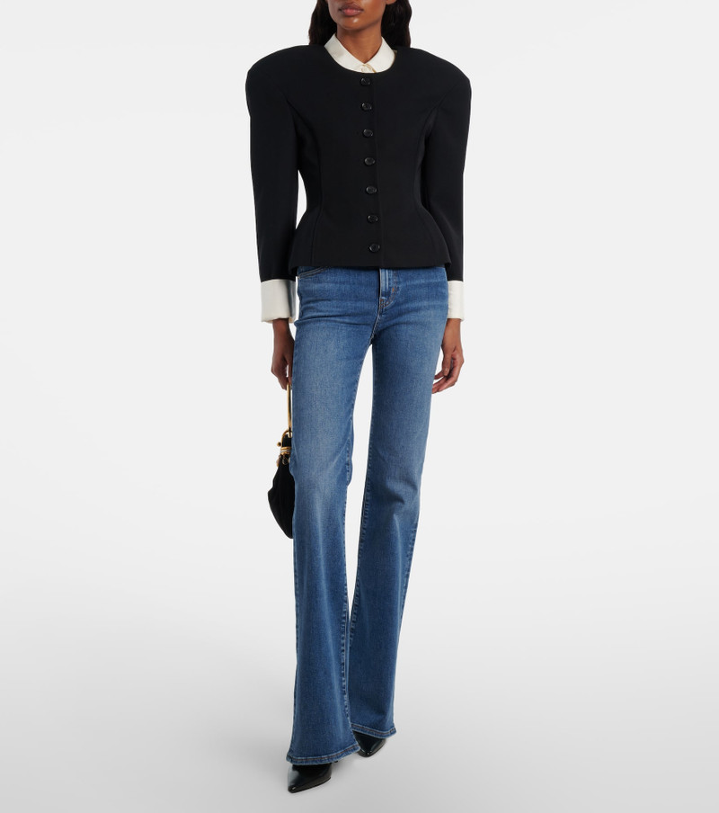 FRAME The Icon Long mid-rise flared jeans outlook