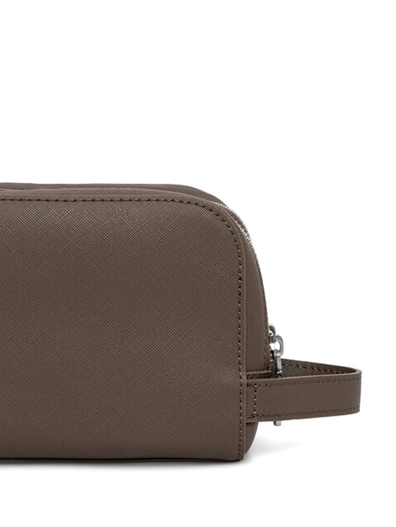 small Milano double-zip logo wash bag 4