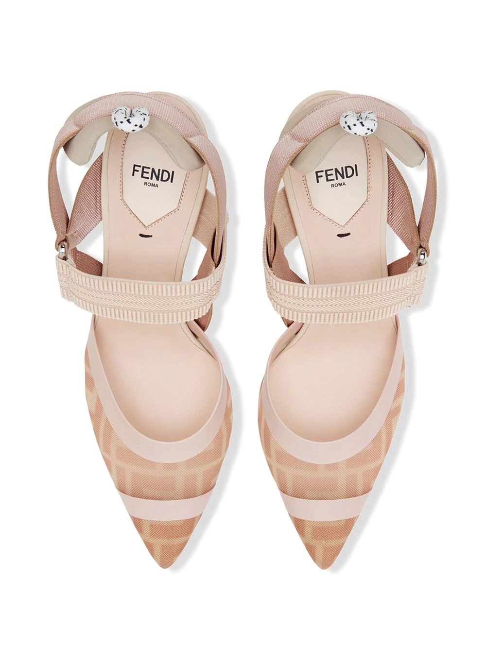 Colibrì FF motif slingback pumps - 4