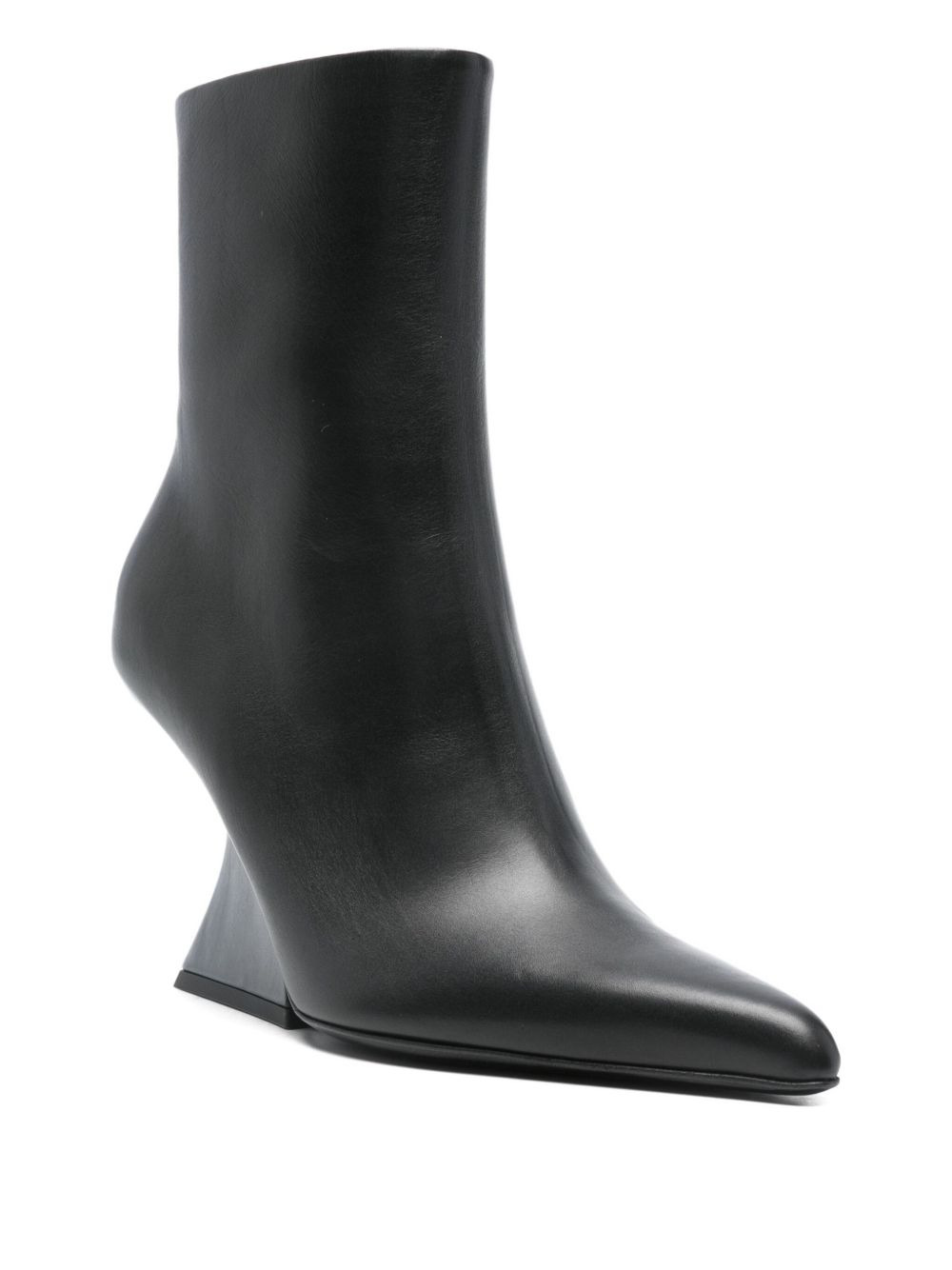 95mm Mugler leather pointed-toe boots - 2