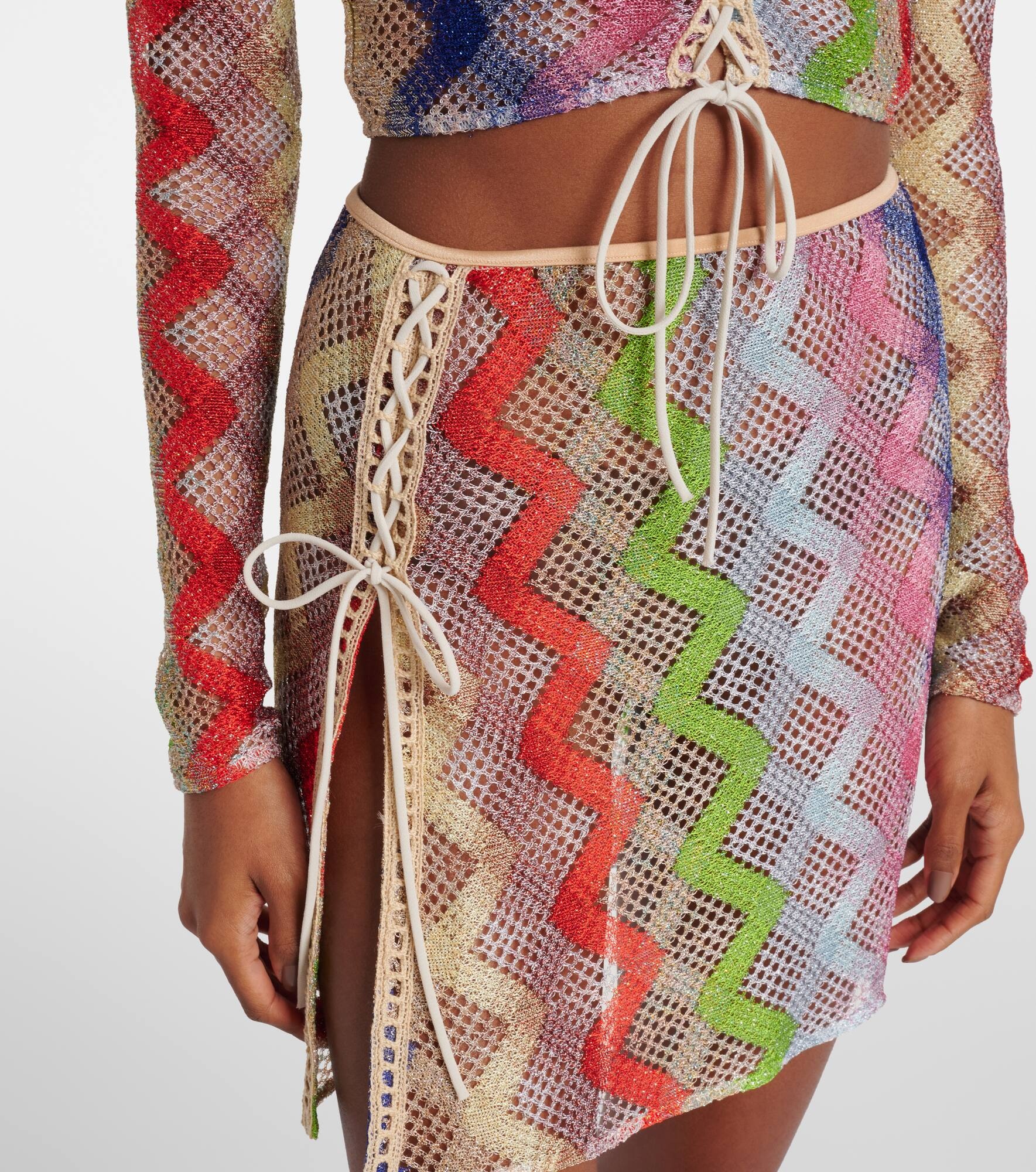 Zig Zag crochet miniskirt - 4