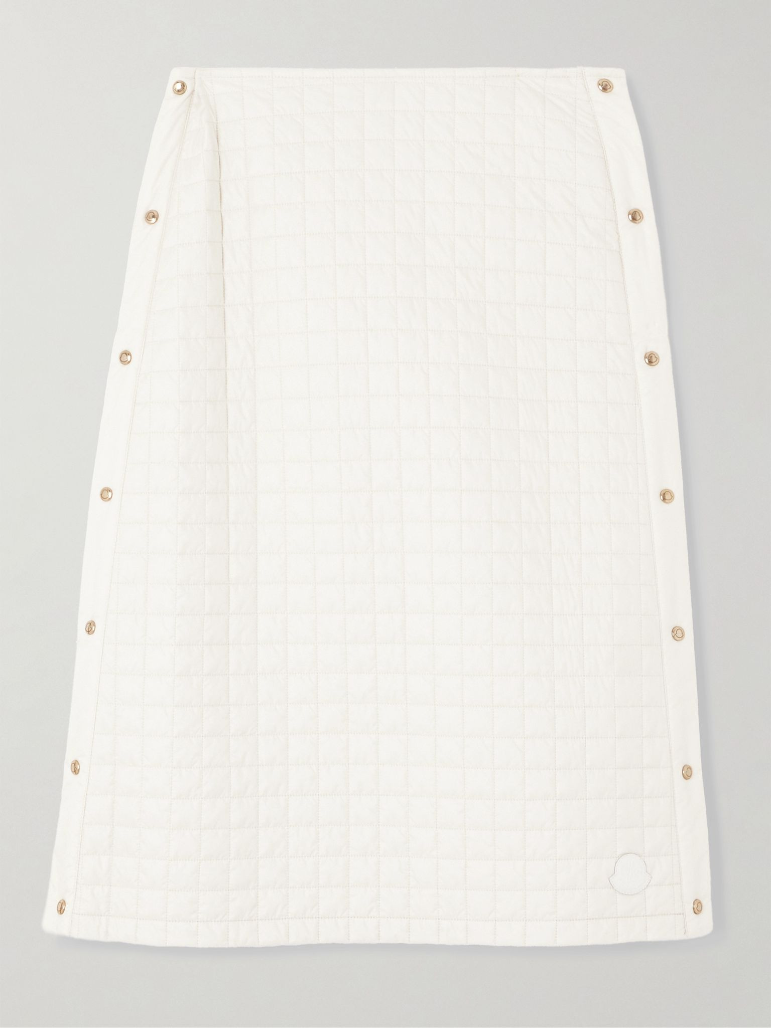 Quilted shell midi skirt White - 1