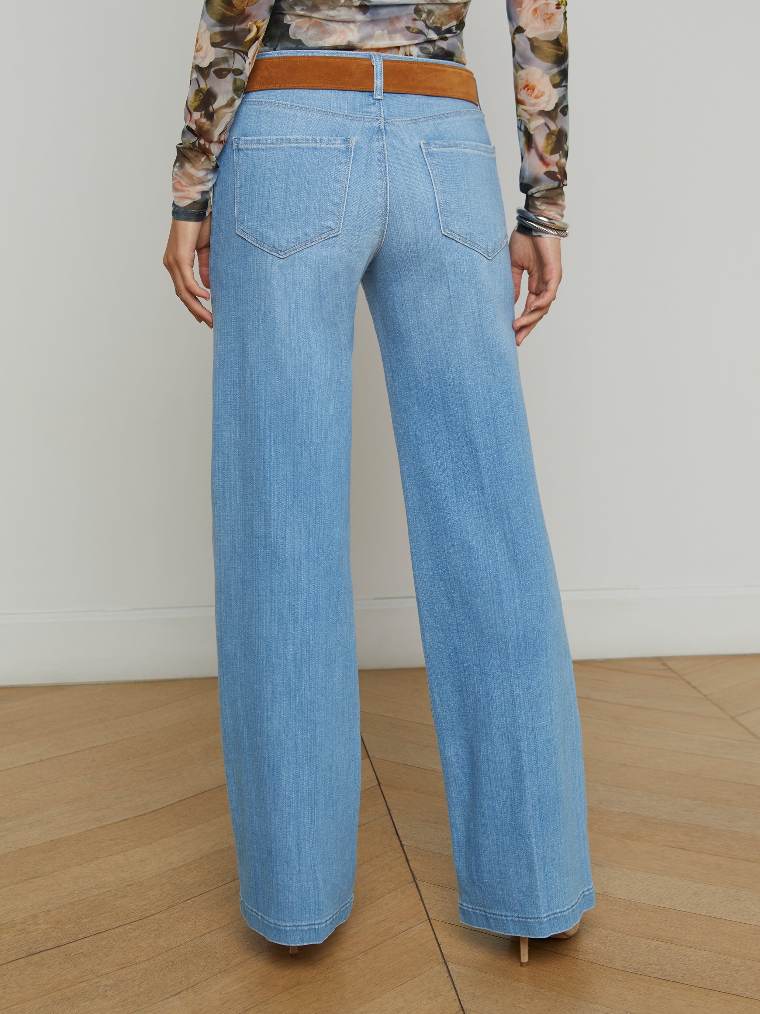 Joanne Low-Rise Wide-Leg Jean - 5