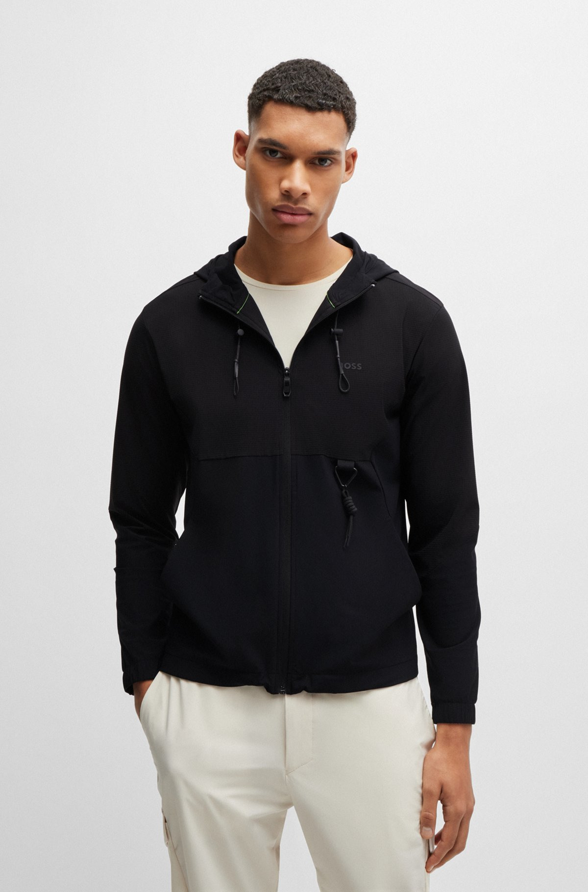 REGULAR-FIT ZIP-UP HOODIE WITH QUICK-DRY PERFORMANCE - 2
