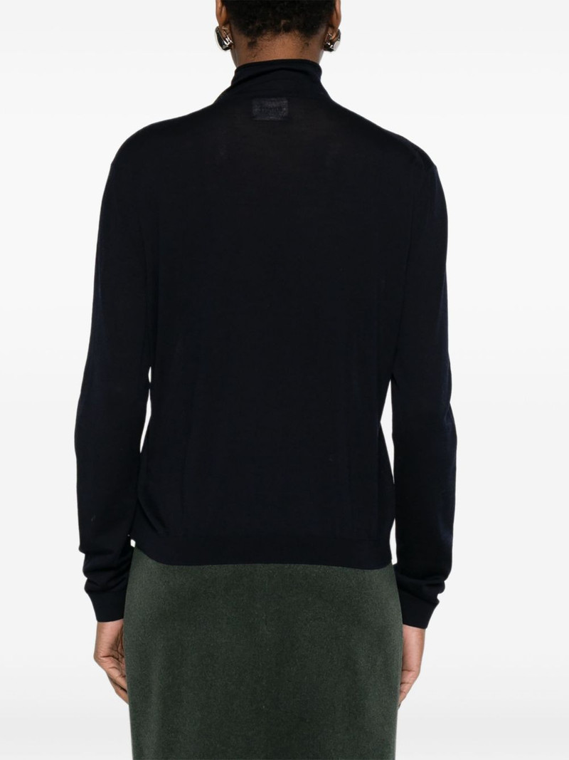 high-neck buttoned cardigan 4