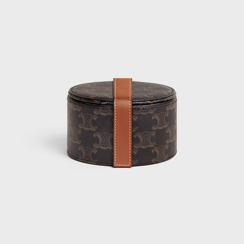 Vanity Case in Triomphe Canvas and Calfskin 4