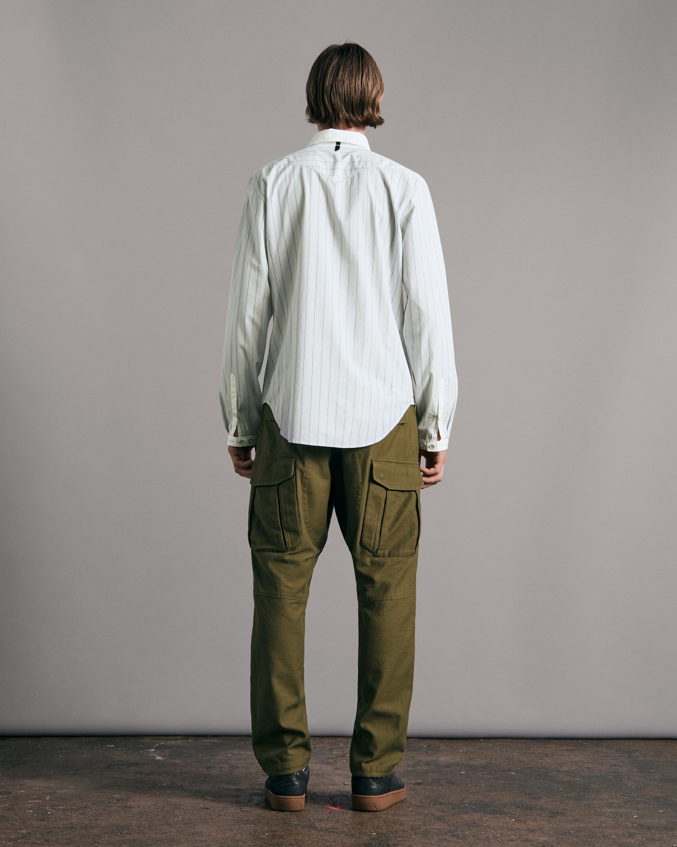 Archive Cotton Stripe Shirt
Oversized Fit Button Down Shirt - 5