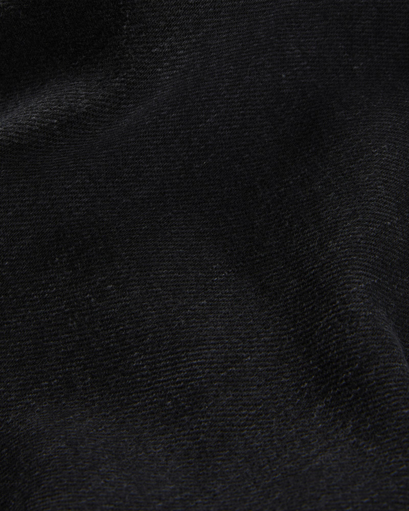 Slim fit five-pocket black cotton denim trousers 5