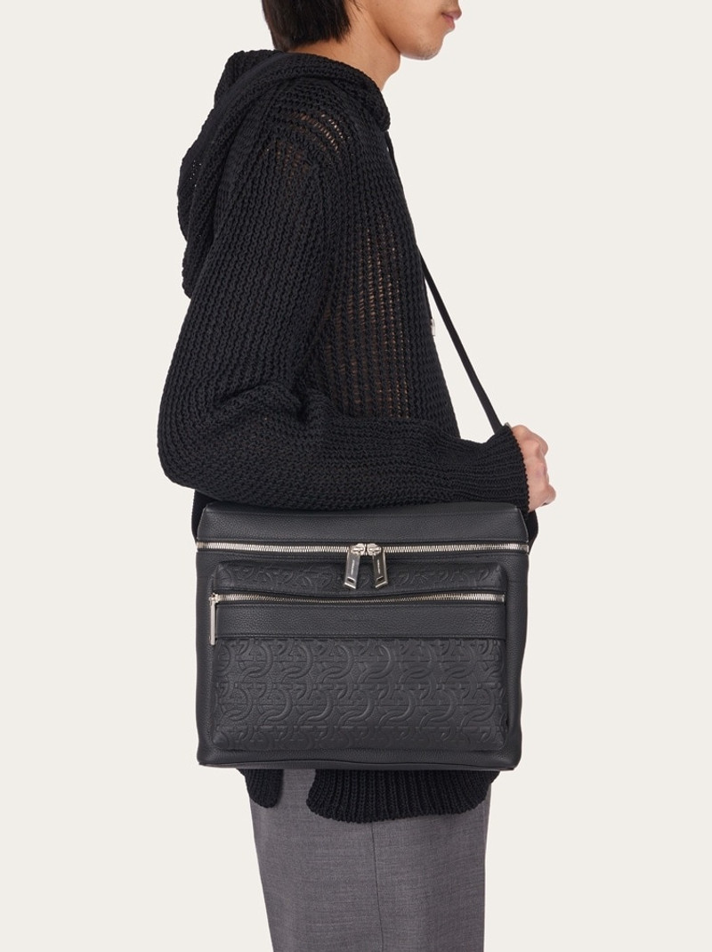 FERRAGAMO EMBOSSED CROSSBODY BAG outlook