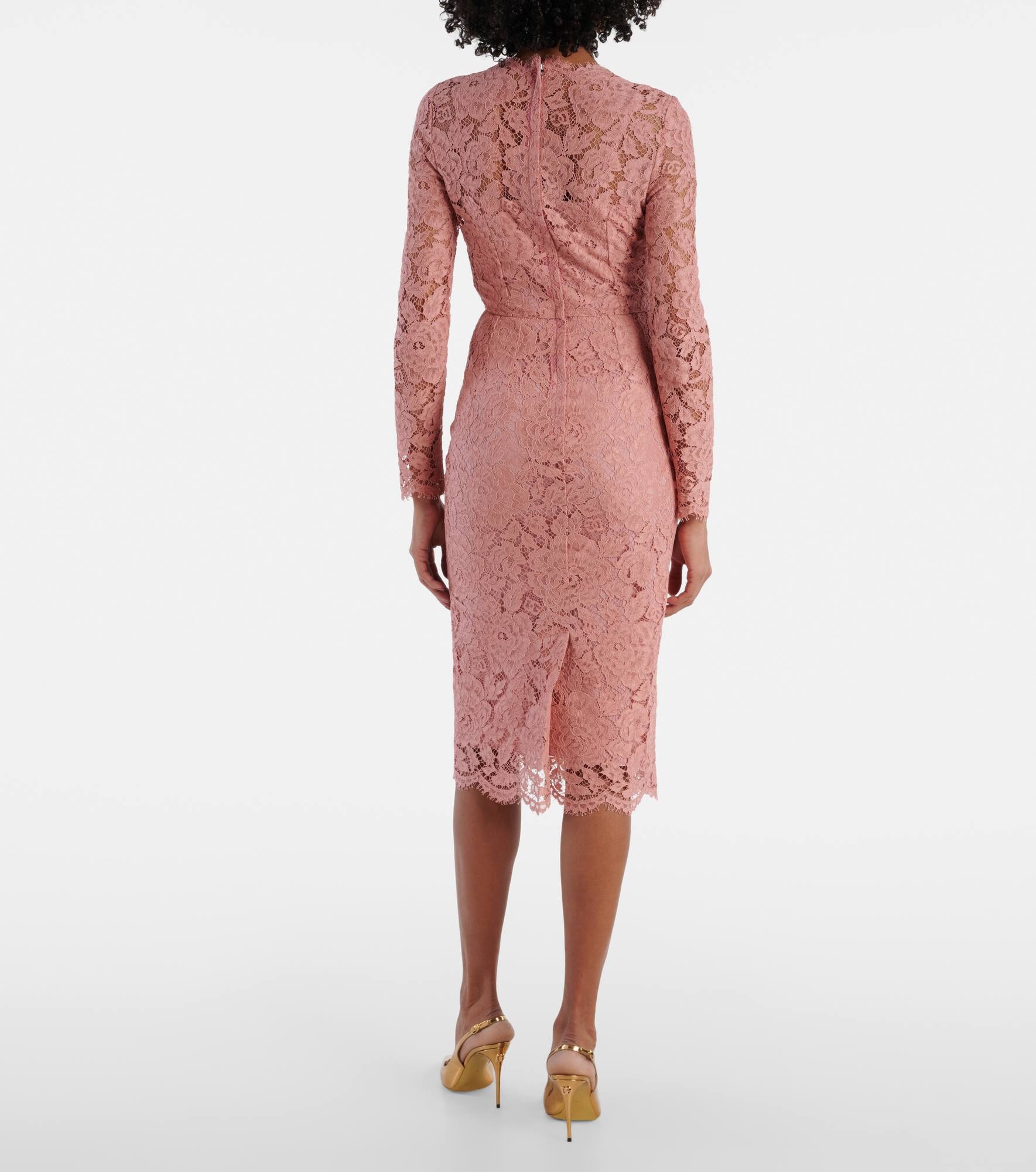 Lace midi dress - 3