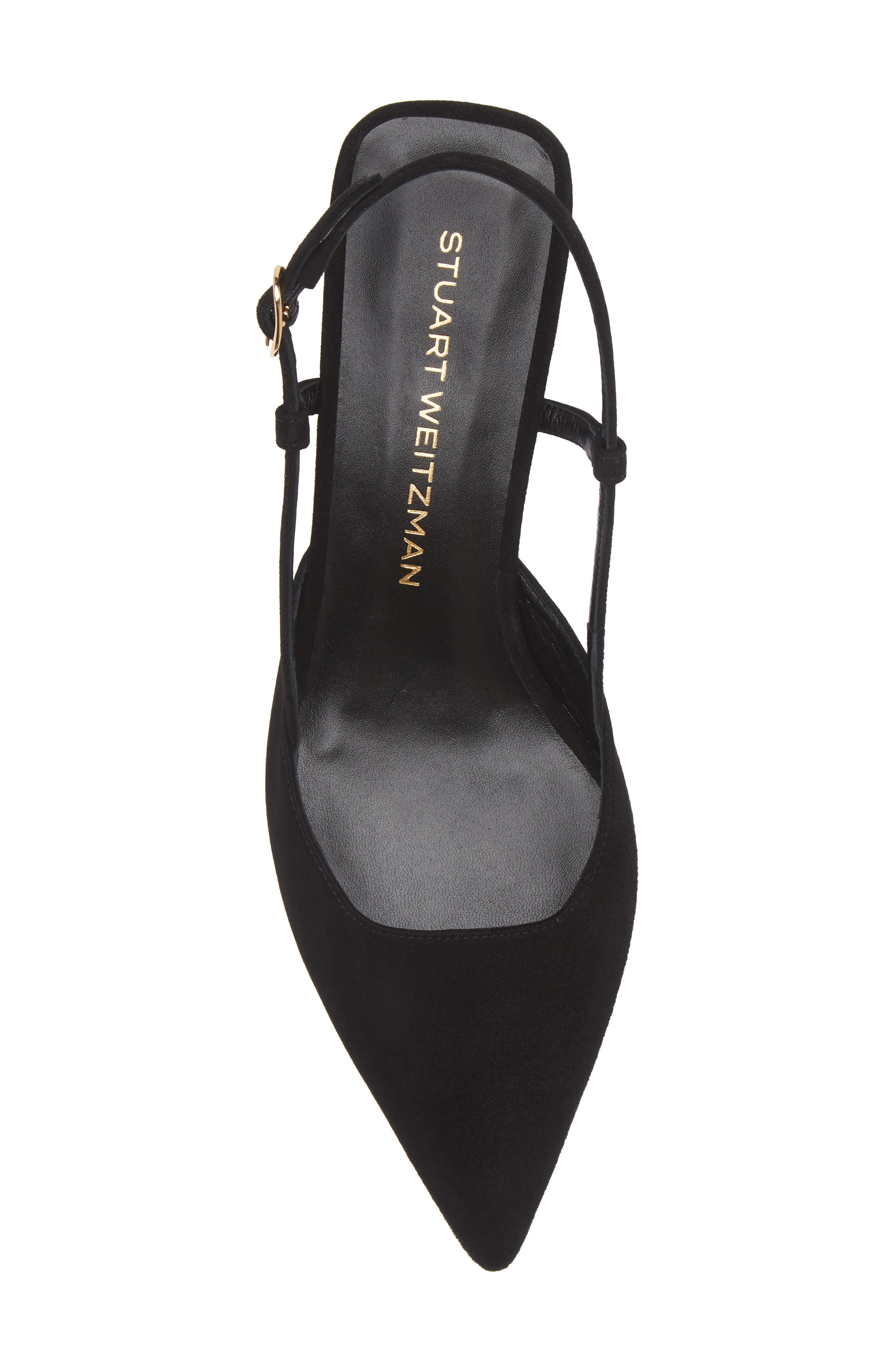 Stuart Weitzman Vinnie 50 Slingback Pump in Black at Nordstrom - 5