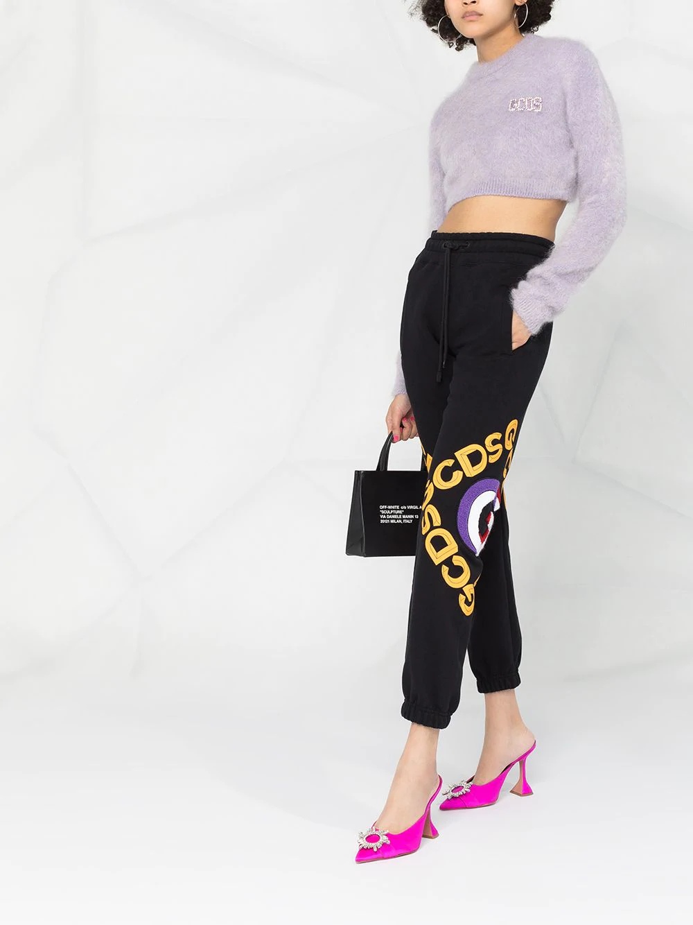 logo print track pants - 2