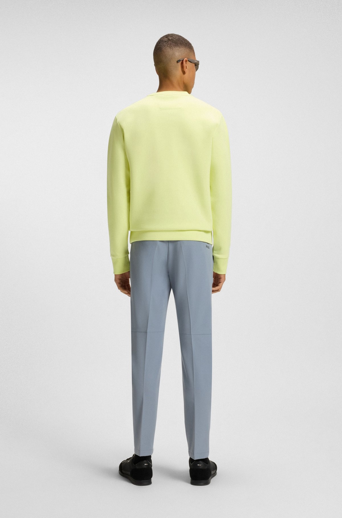 STRETCH-COTTON SWEATSHIRT WITH SANDWICH LOGO - 5