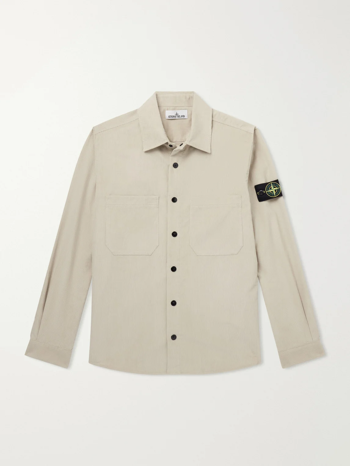 Logo-Appliquéd Cotton-Corduroy Shirt - 1
