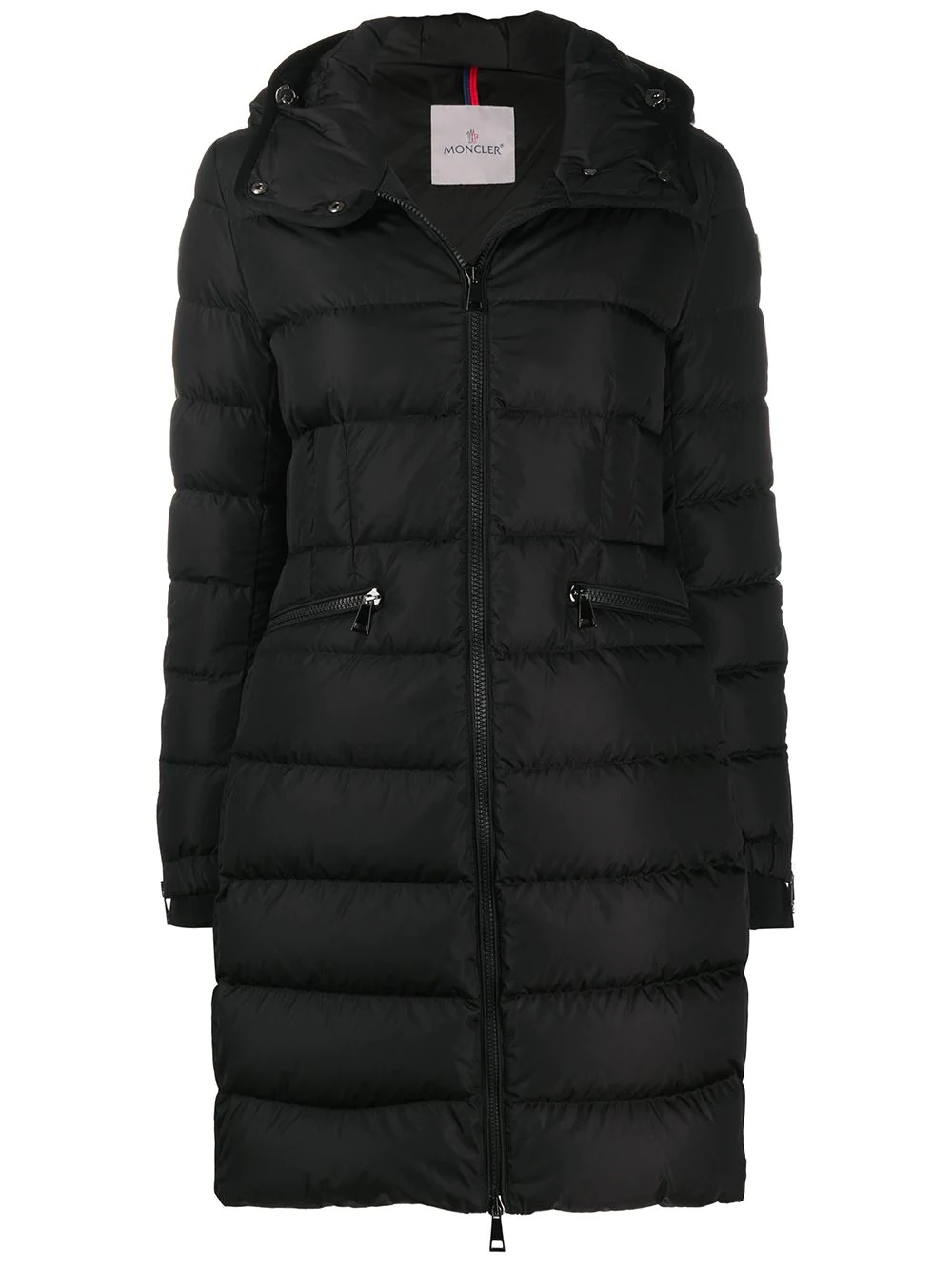 padded mid-length coat - 1