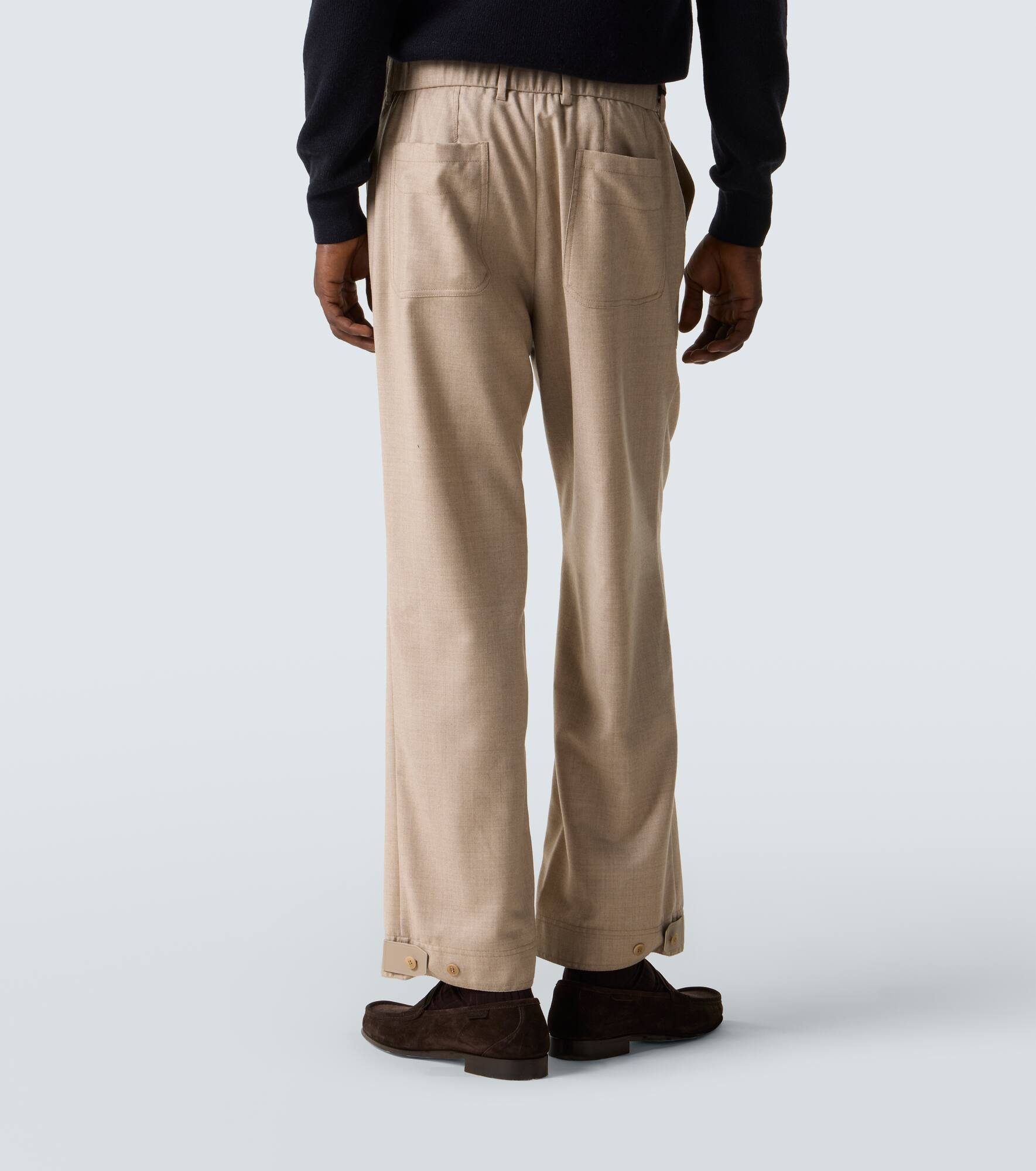 Wool straight pants - 4