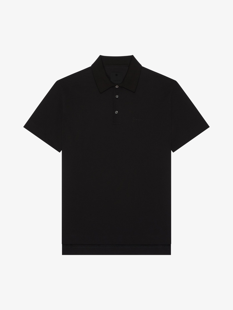 POLO IN COTTON WITH GIVENCHY EMBROIDERY 1