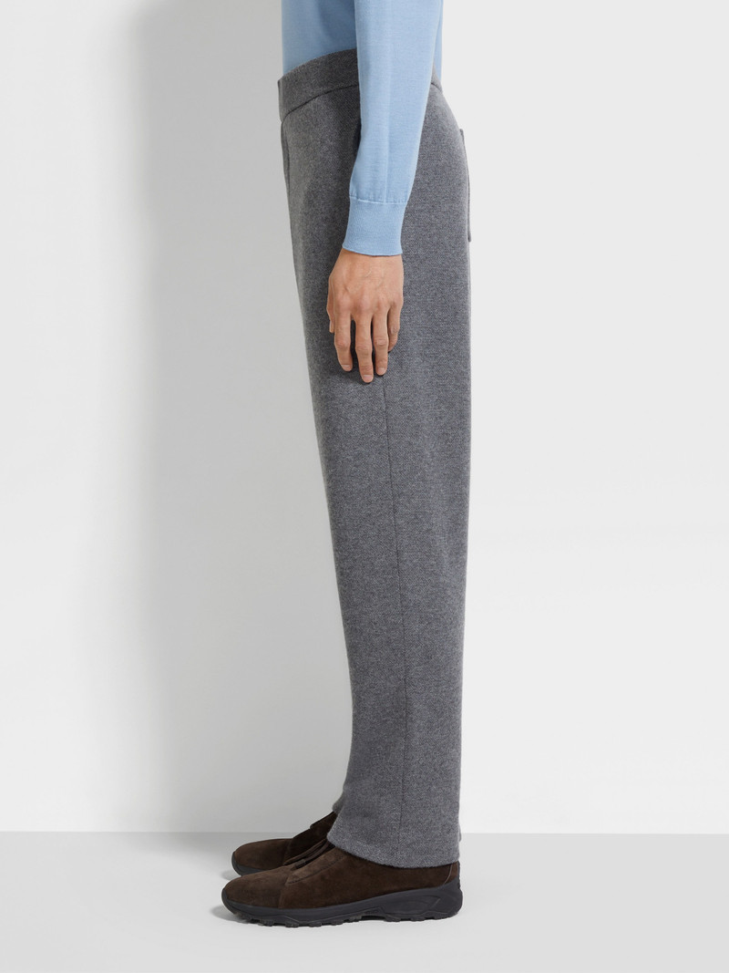GREY OASI CASHMERE PANTS 4