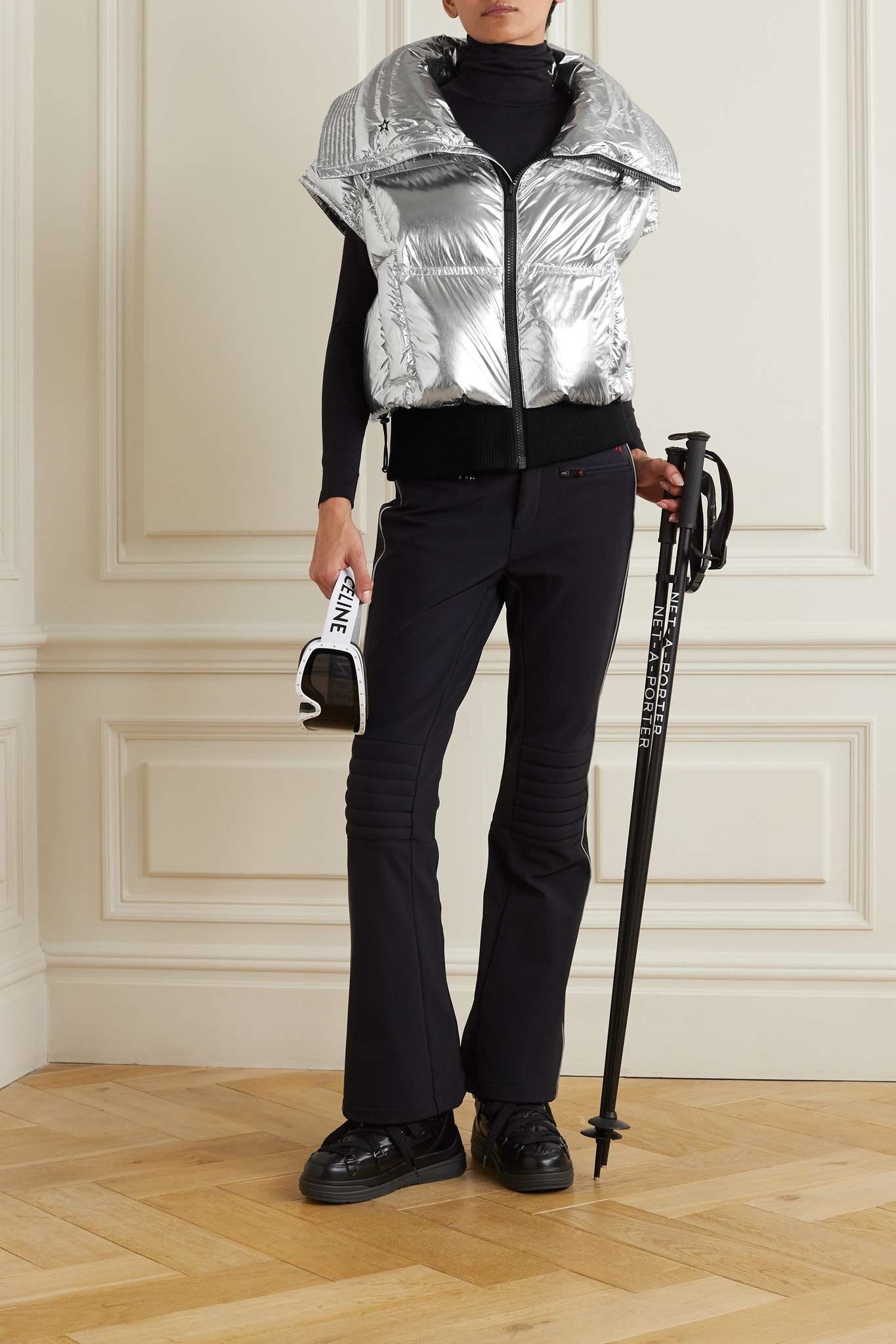 Sierra quilted metallic down gilet - 2