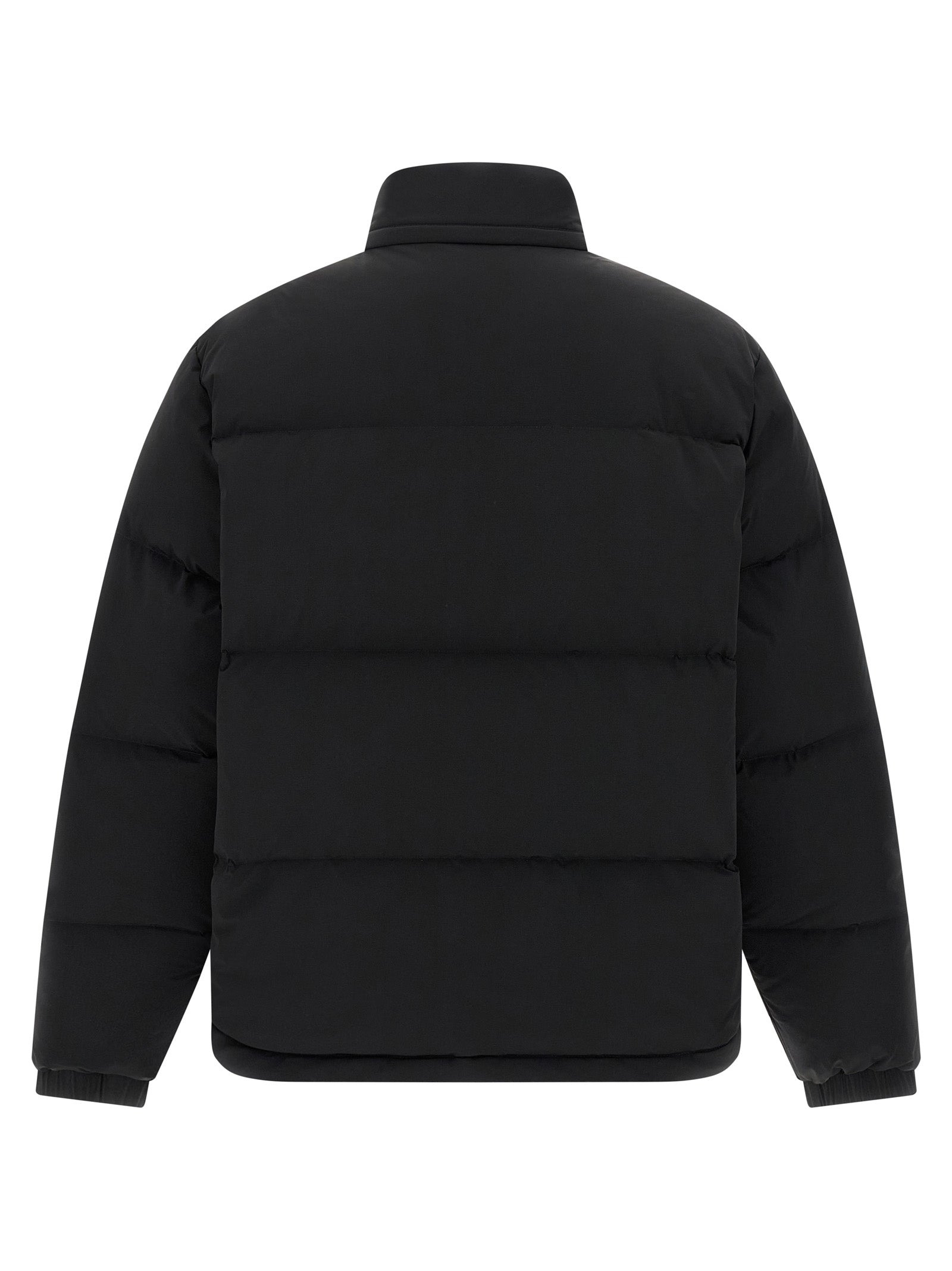Logo Down Jacket Puffer Jackets Black - 2