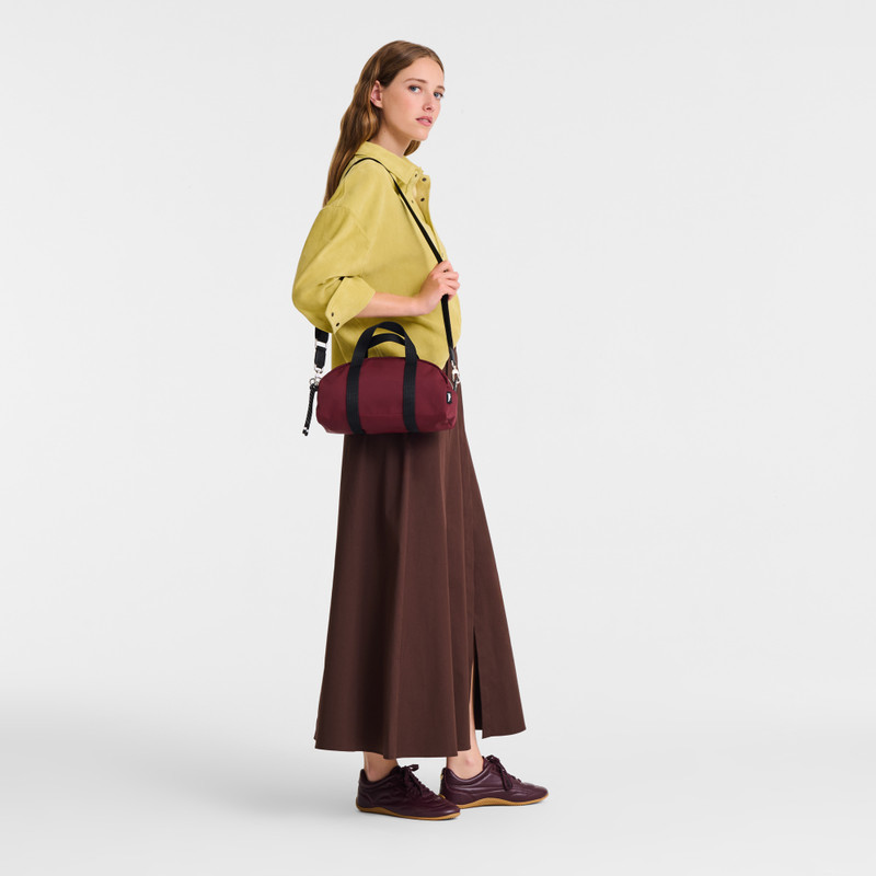 Longchamp Le Pliage Collection Handbag Burgundy - Canvas outlook