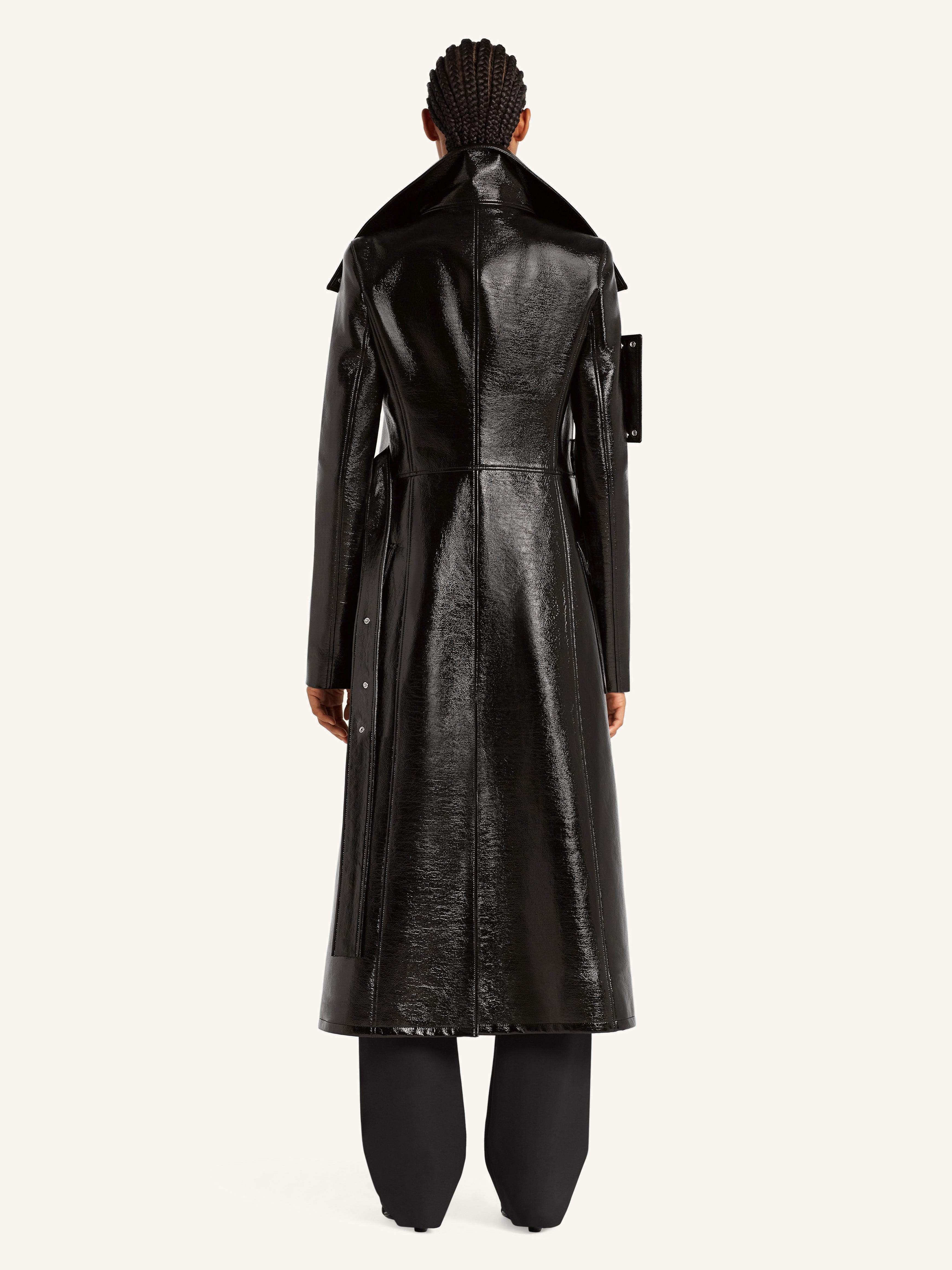 HERITAGE VINYL TRENCH COAT - 4