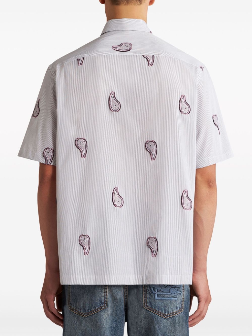 paisley-print cotton shirt - 3